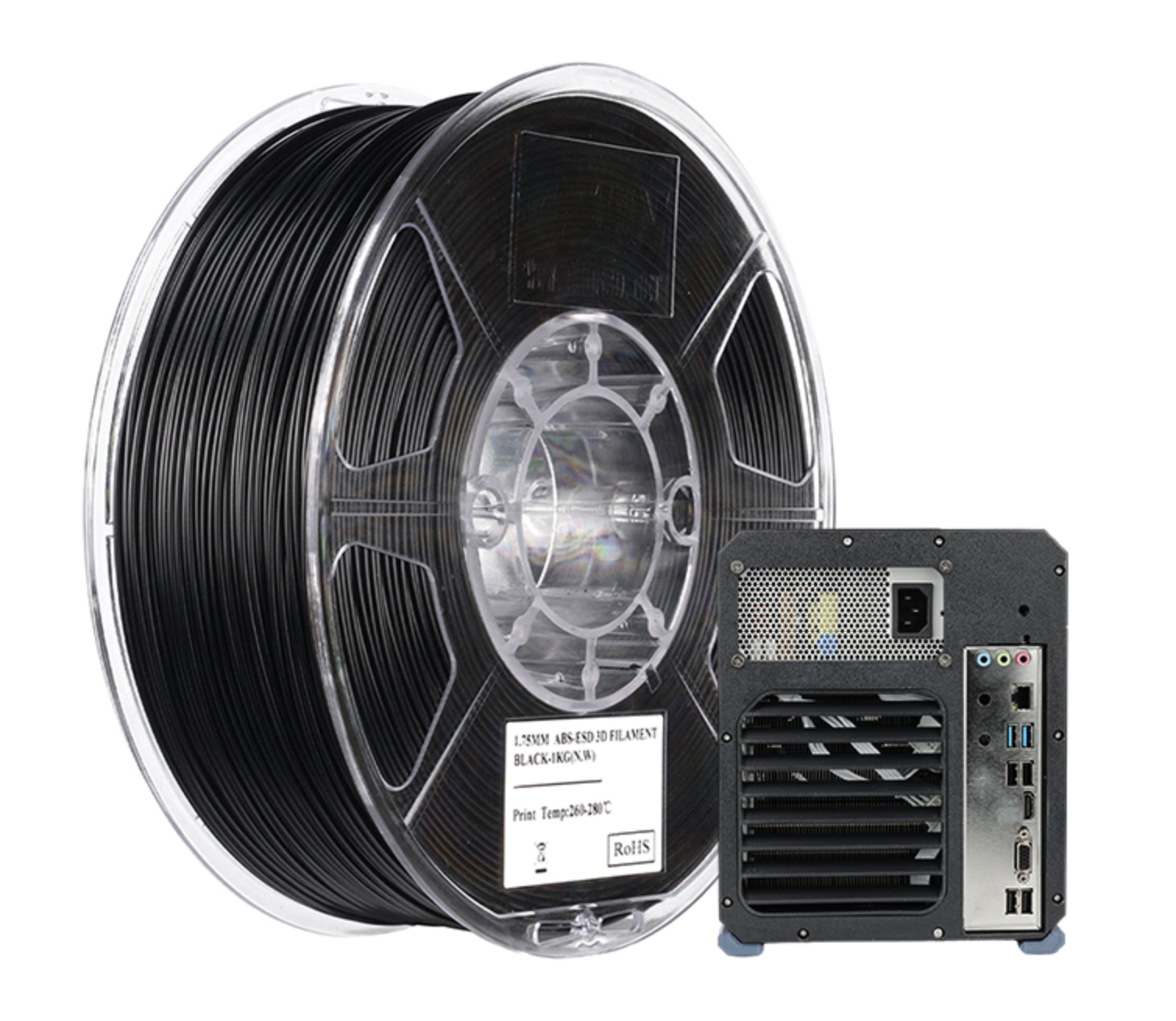 eSUN - Black Esd ABS 1.75mm - 1kg