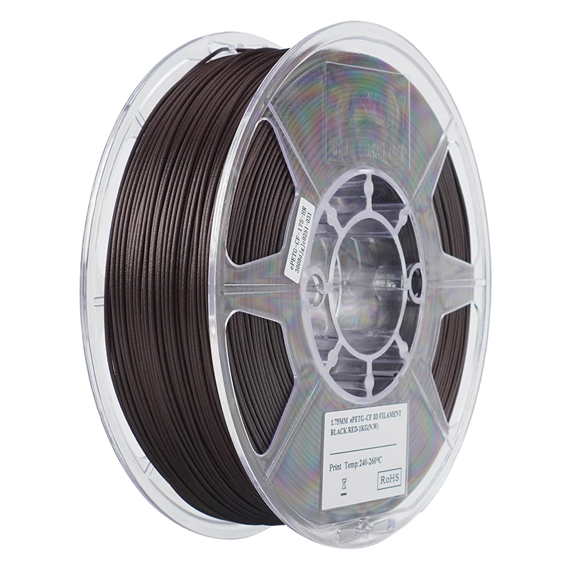 eSUN - Black Red Carbon Fiber PETG - 1kg