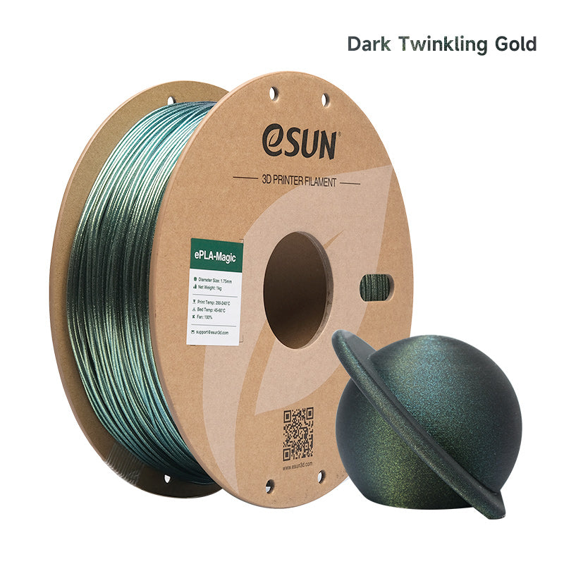 eSUN - Magic Dark Twinkling Gold Glitter PLA 1.75mm - 1kg
