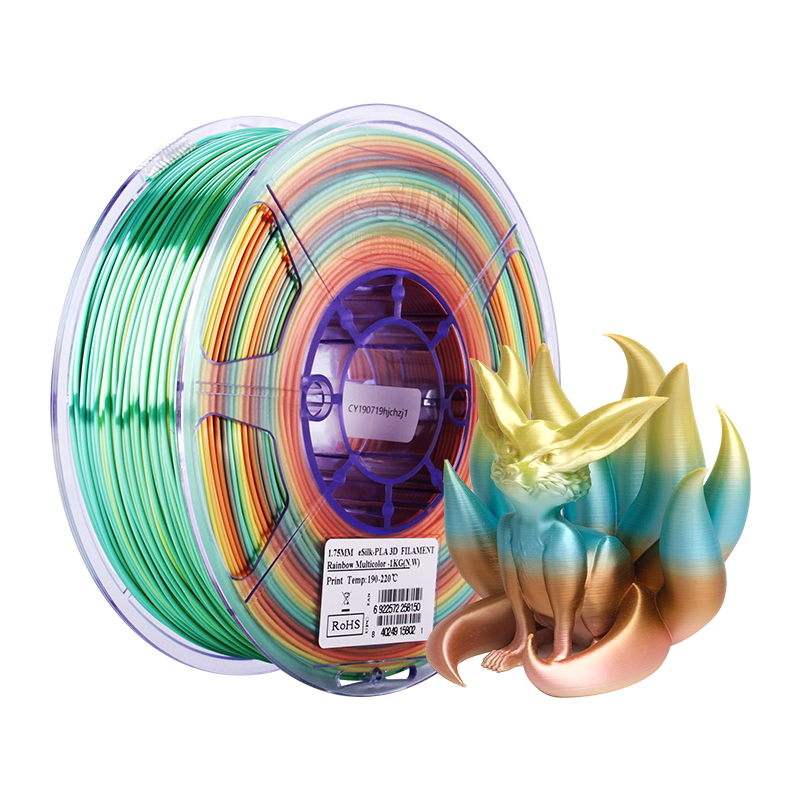 eSUN - Rainbow Rainbow Gradient Silk PLA 1.75mm - 1kg