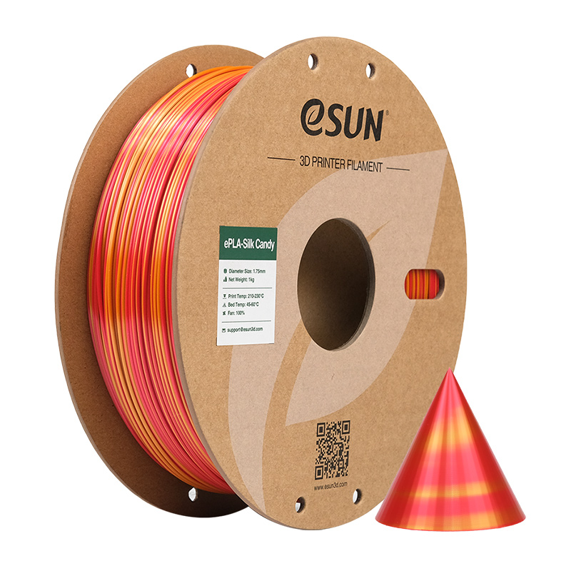 eSUN - Candy Red+Gold Gradient Silk PLA 1.75mm - 1kg