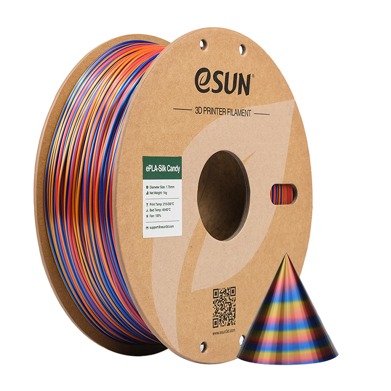 eSUN - Candy Red+Gold+Blue Gradient Silk PLA 1.75mm - 1kg