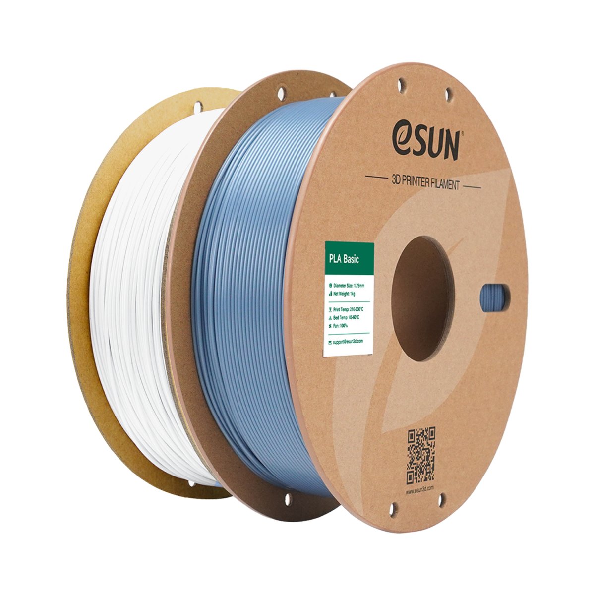 eSUN - Grey+Cold White PLA 1.75mm - 2kg