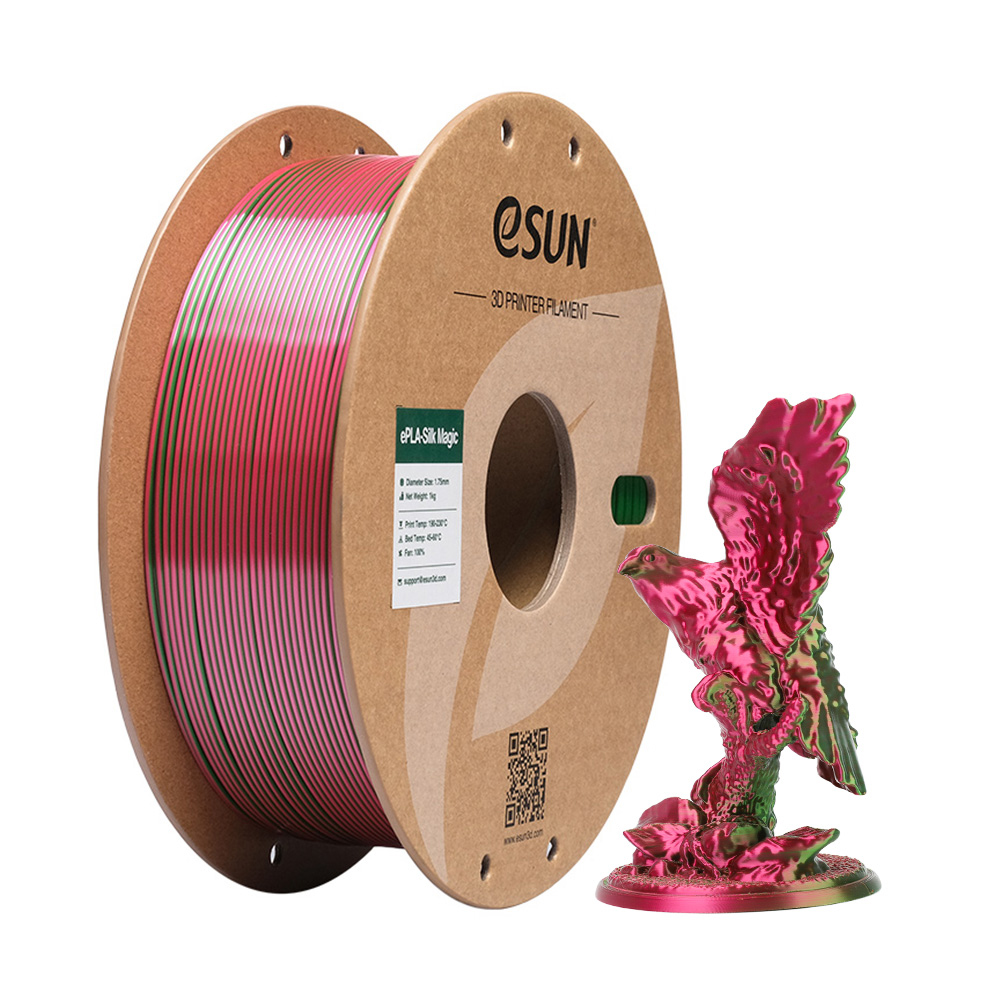eSUN - Magic Red Green Silk Gradient PLA 1.75mm - 1kg