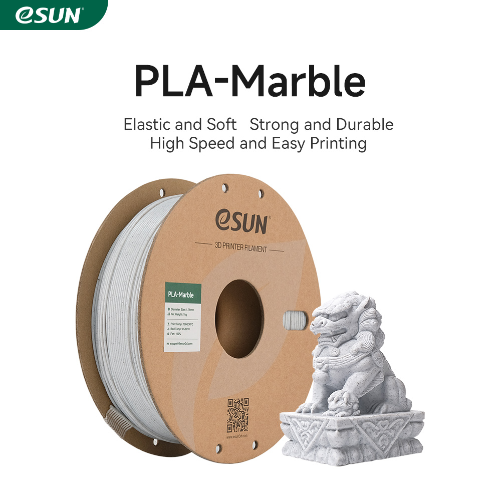 eSUN - White Marble PLA 1.75mm - 1kg