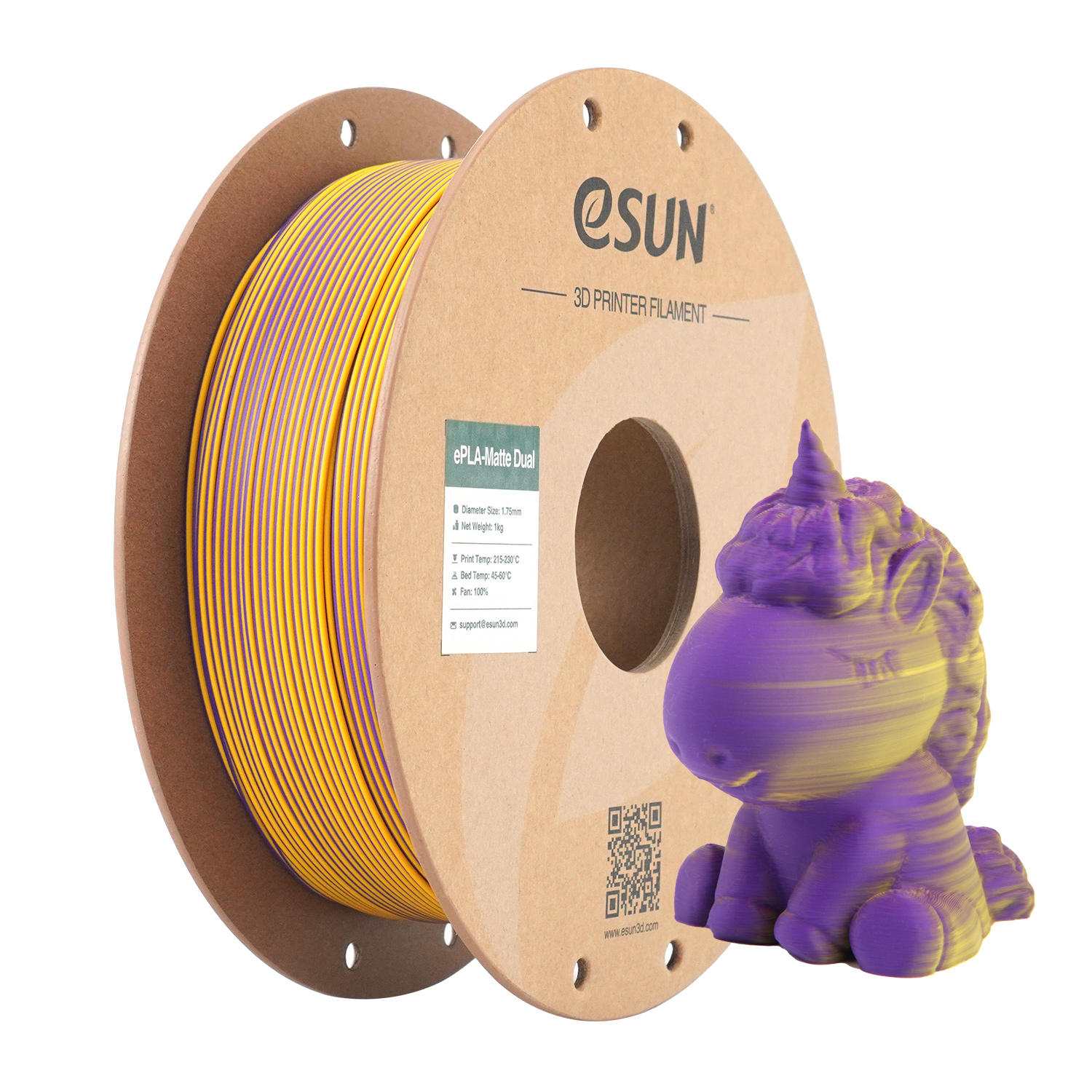 eSUN - Purple Yellow Matte PLA 1.75mm - 1kg
