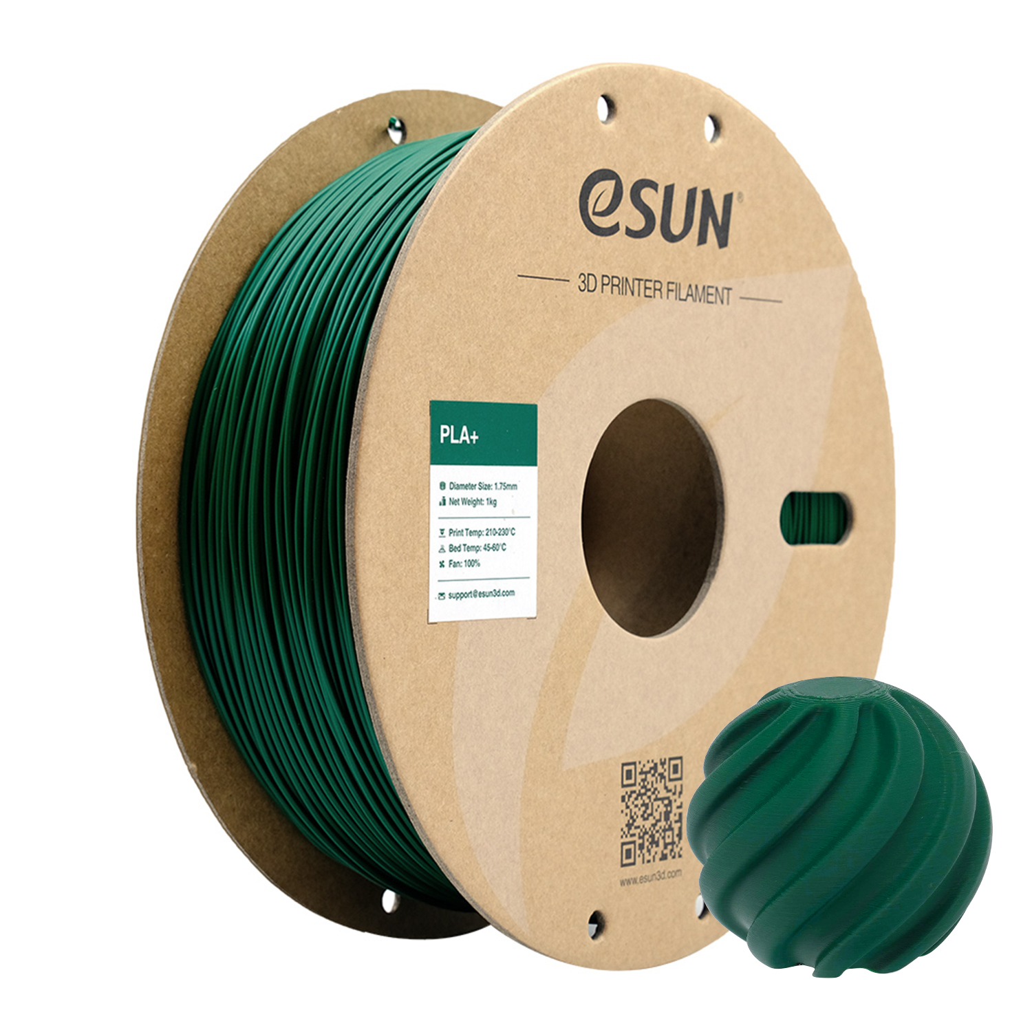 eSUN - Pine Green PLA+ 1.75mm - 1kg