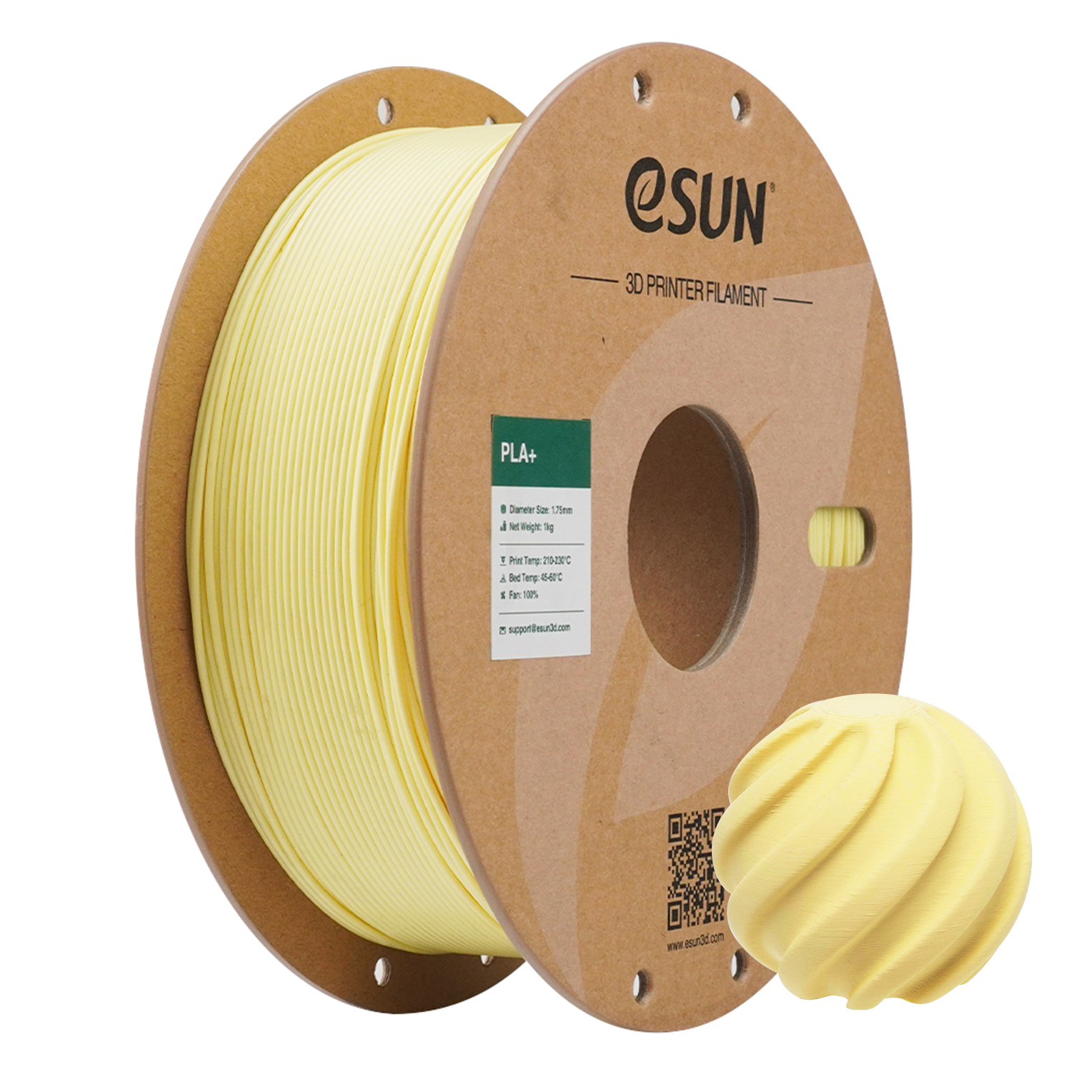 eSUN - Almond Yellow Plus PLA+ - 1kg