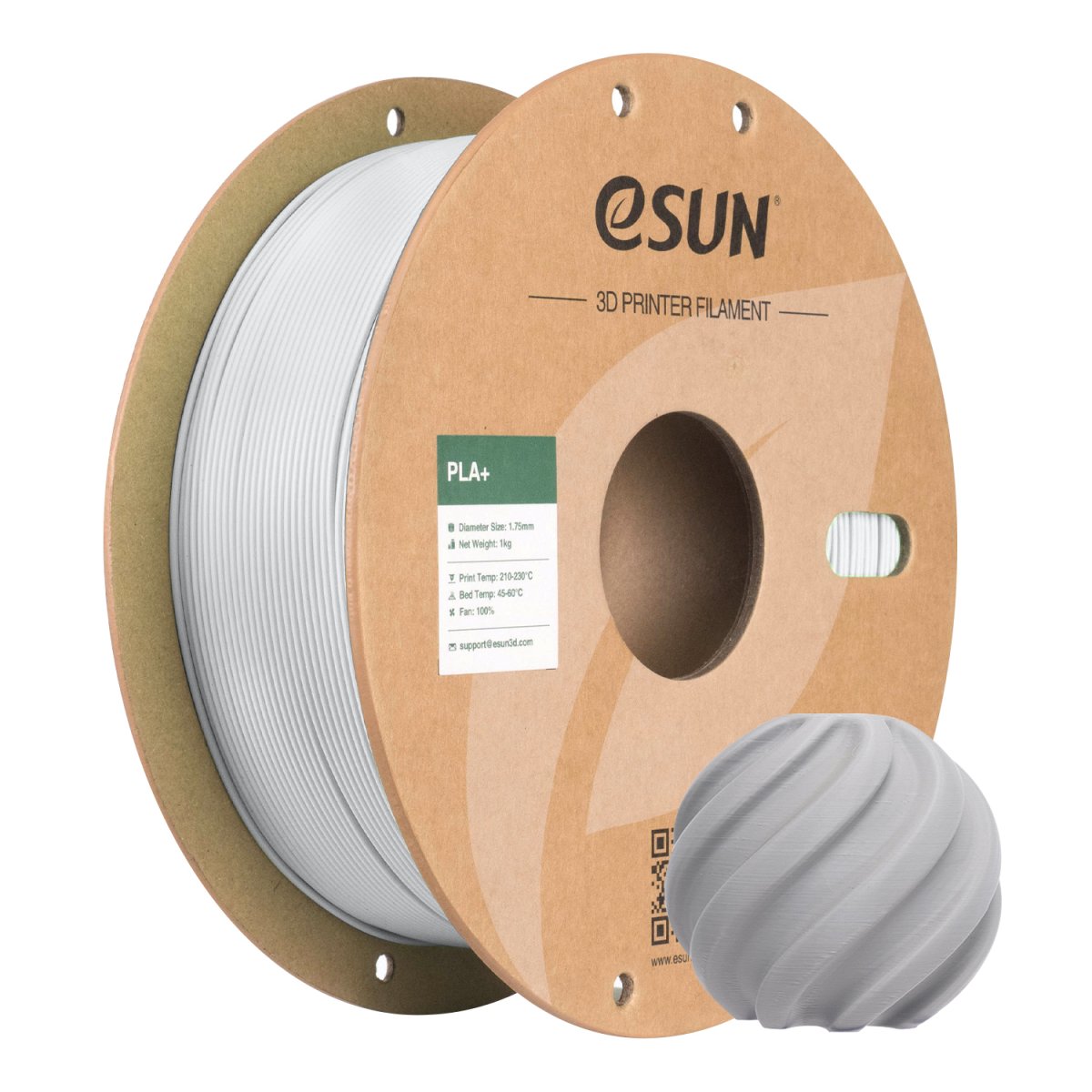 eSUN - Concrete Grey PLA+ 1.75mm - 1kg