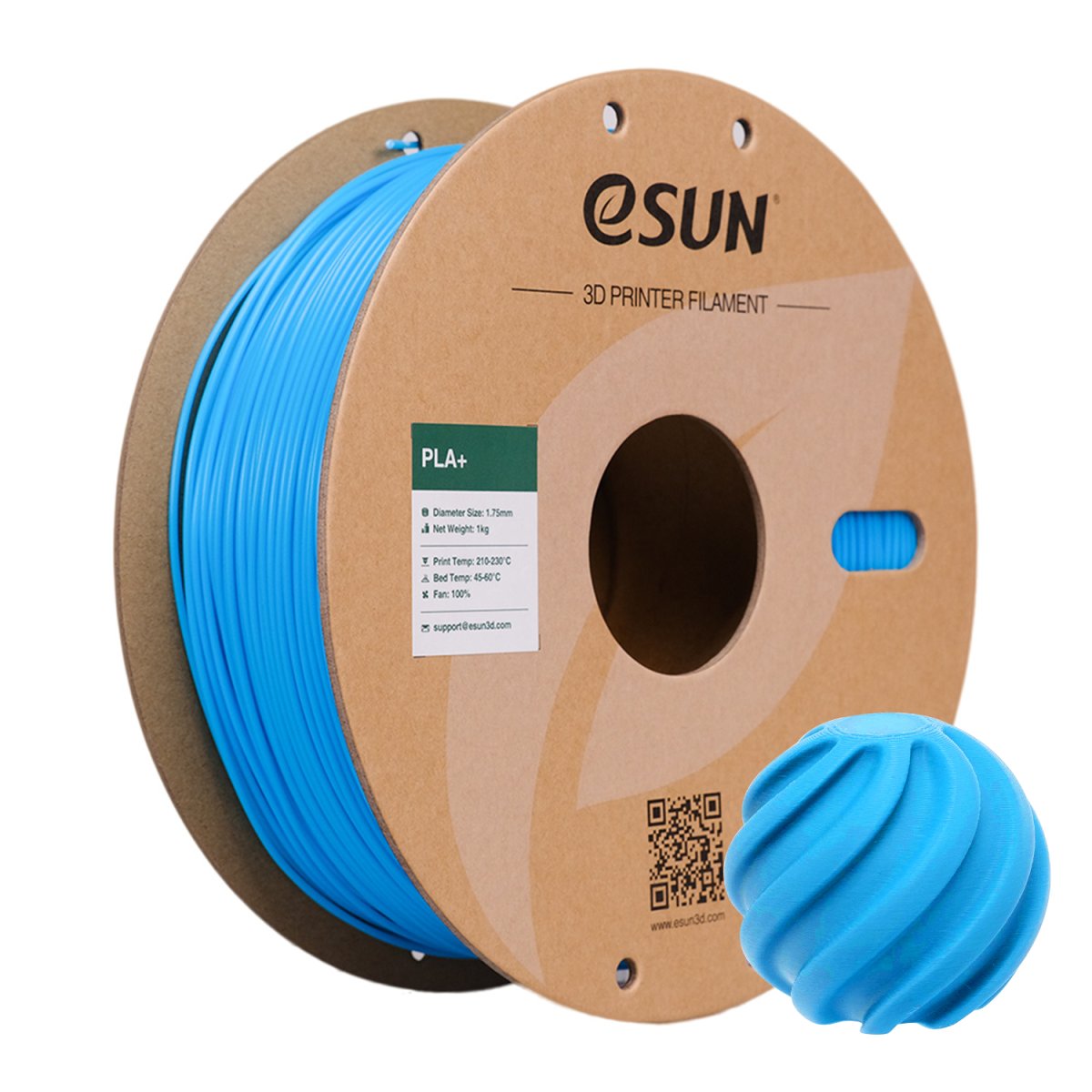 eSUN - Light Blue PLA+ 1.75mm - 1kg