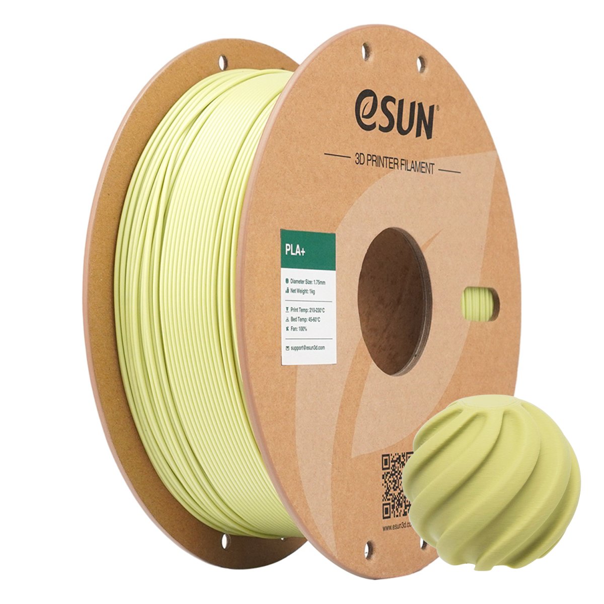 eSUN - Mustard Green Plus PLA+ - 1kg