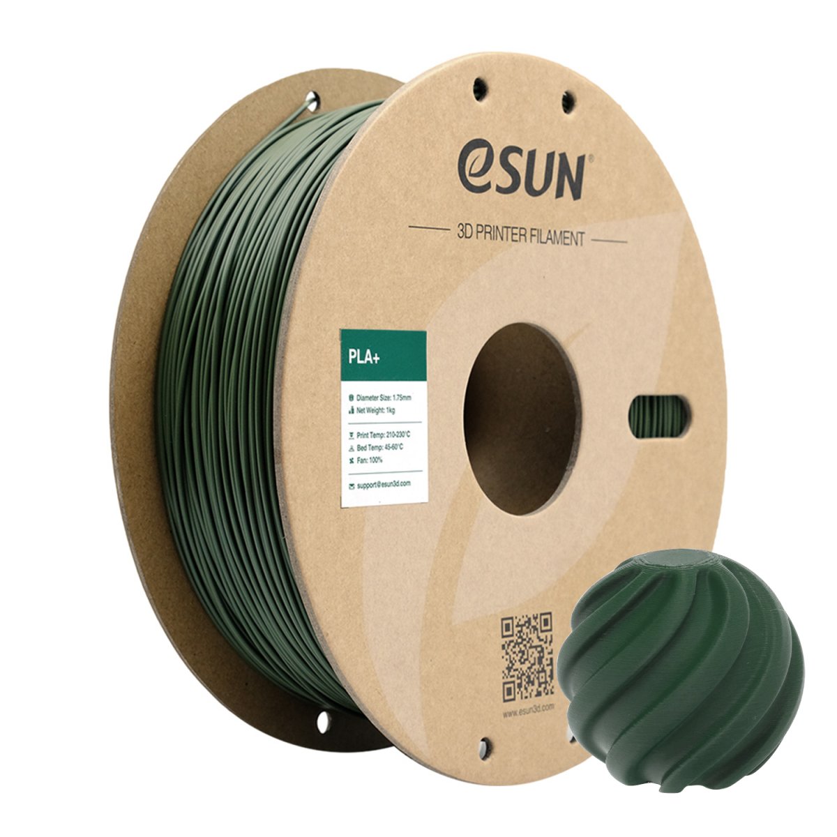 eSUN - Olive Green Plus PLA+ - 1kg