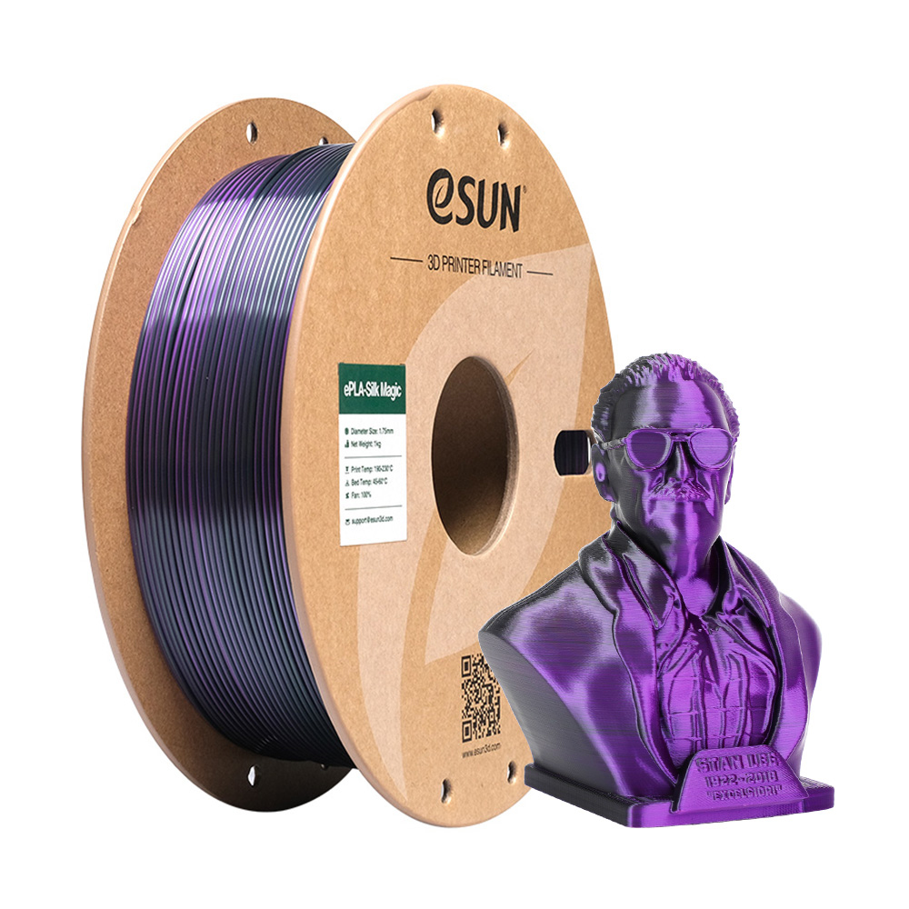 eSUN - Magic Black+Purple Silk PLA - 1kg