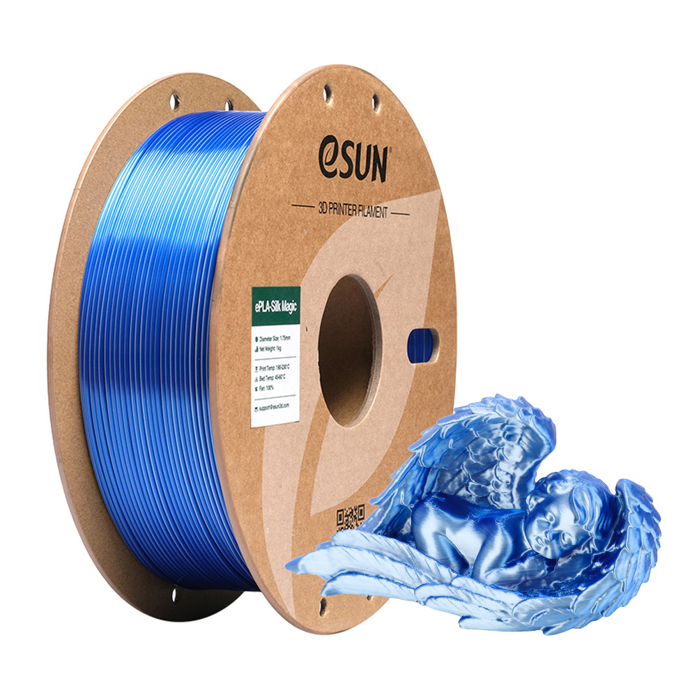eSUN - Magic Blue+Silver Silk PLA - 1kg
