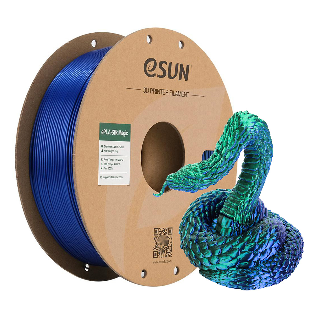 eSUN - Magic Green+Blue Silk PLA - 1kg
