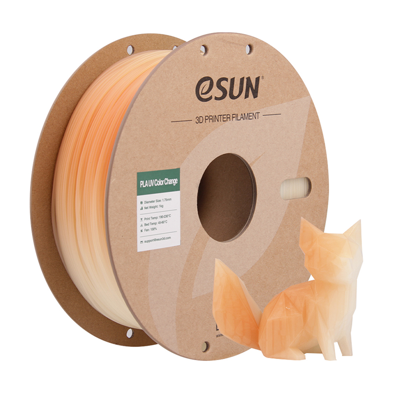 eSUN - Uv Change Orange PLA 1.75mm - 1kg