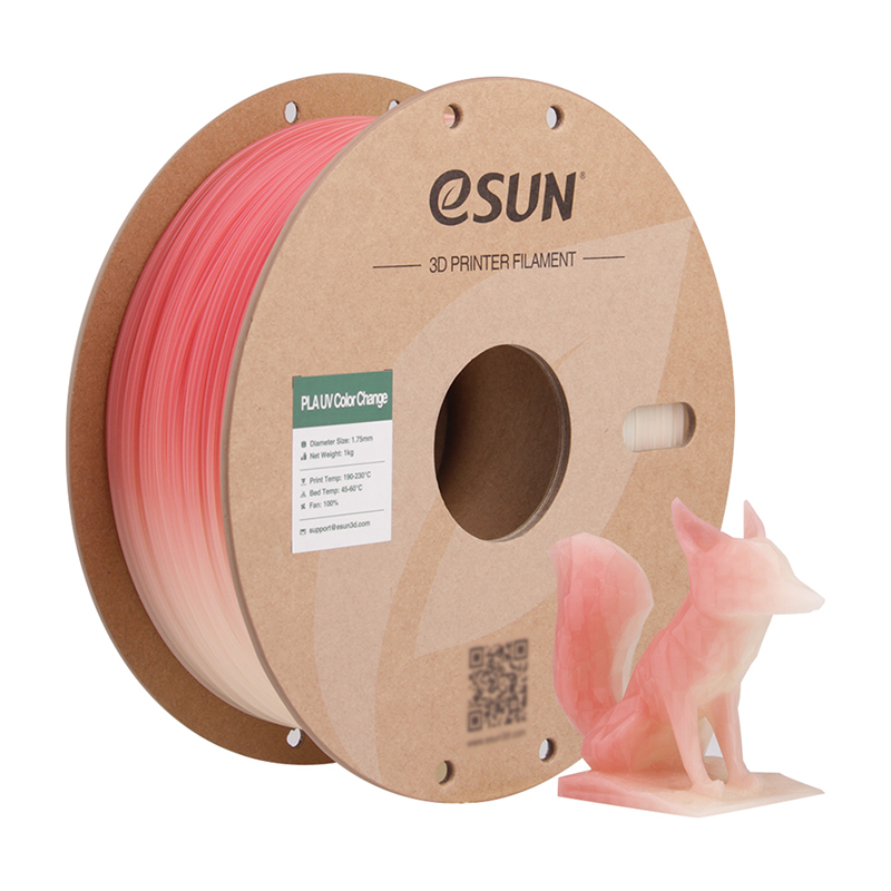 eSUN - UV Change Red Reactive PLA 1.75mm - 1kg