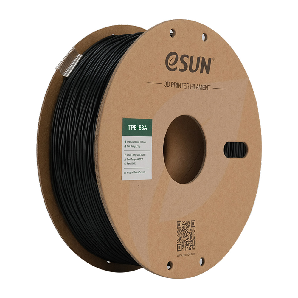 eSUN - Black 83A TPE 1.75mm - 1kg