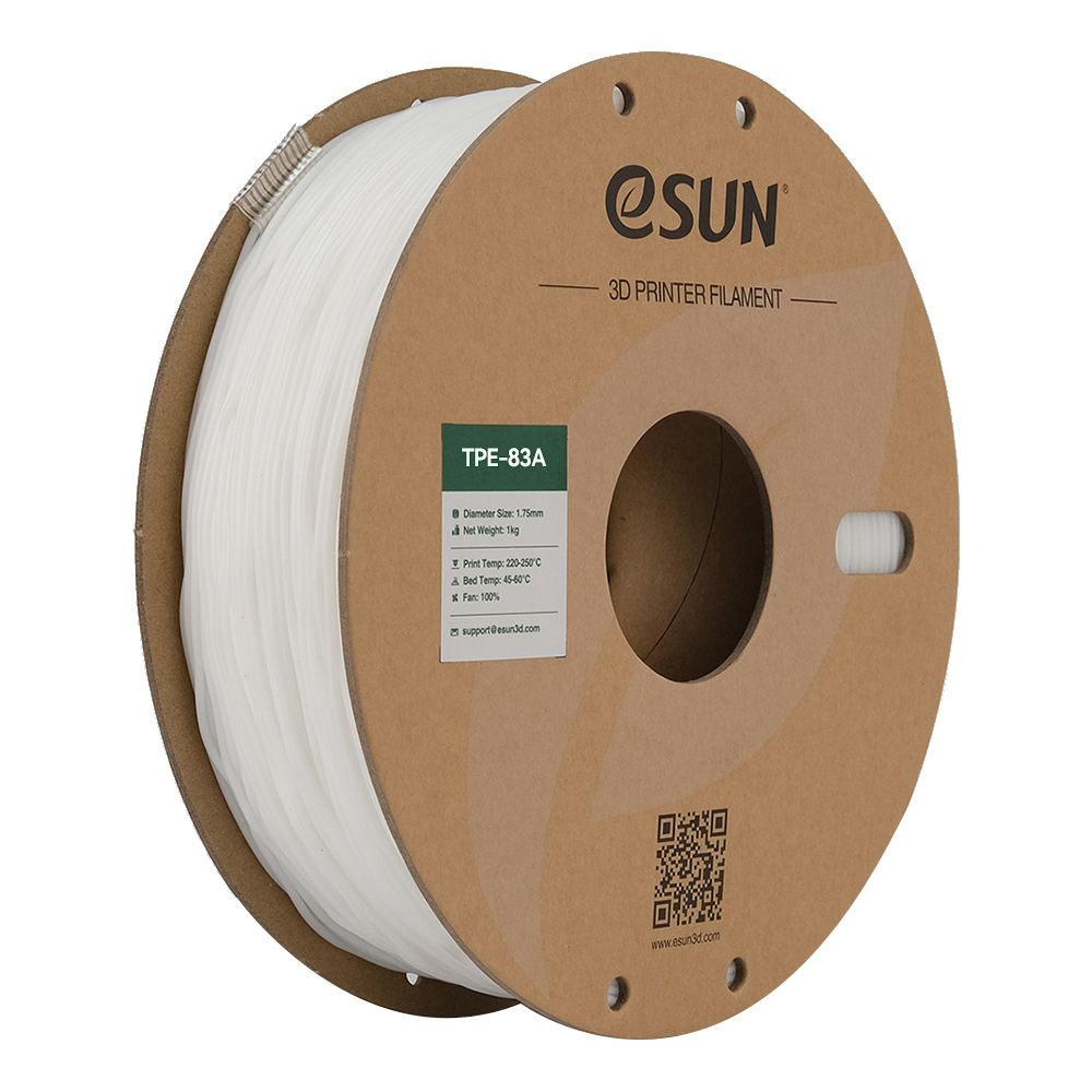 eSUN - White 83A TPE 1.75mm - 1kg