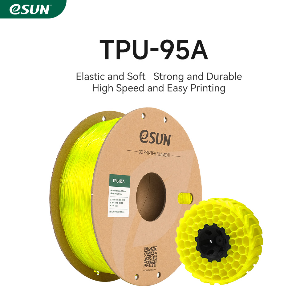 eSUN - Black 95A TPU 1.75mm - 1kg