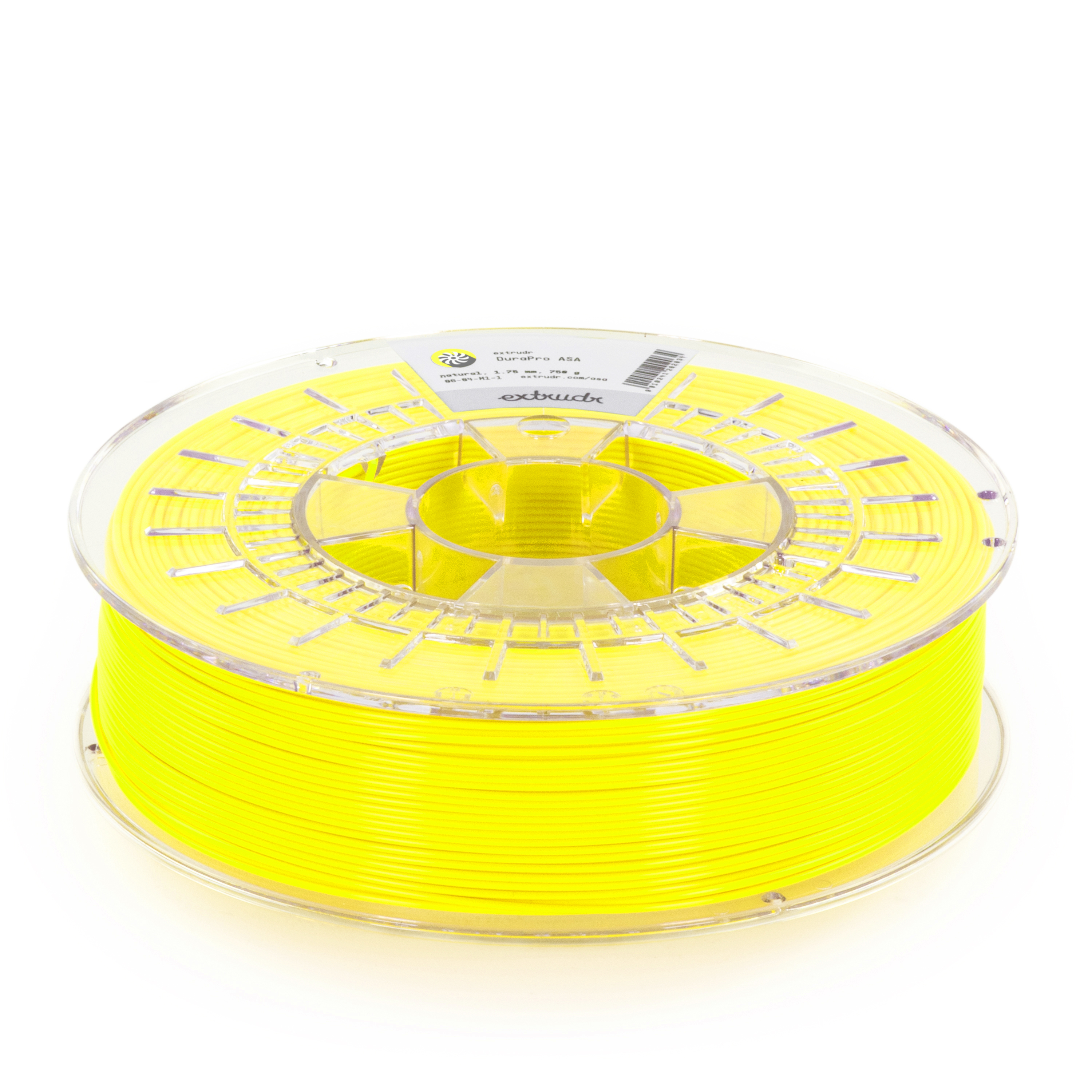 Extrudr - DuraPro Yellow Fluorescent ASA 1.75mm - 2kg