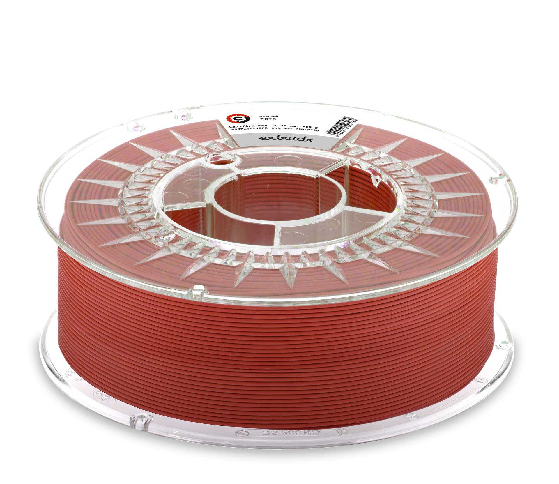 Extrudr - Hellfire Red PCTG 1.75mm - 0.8kg