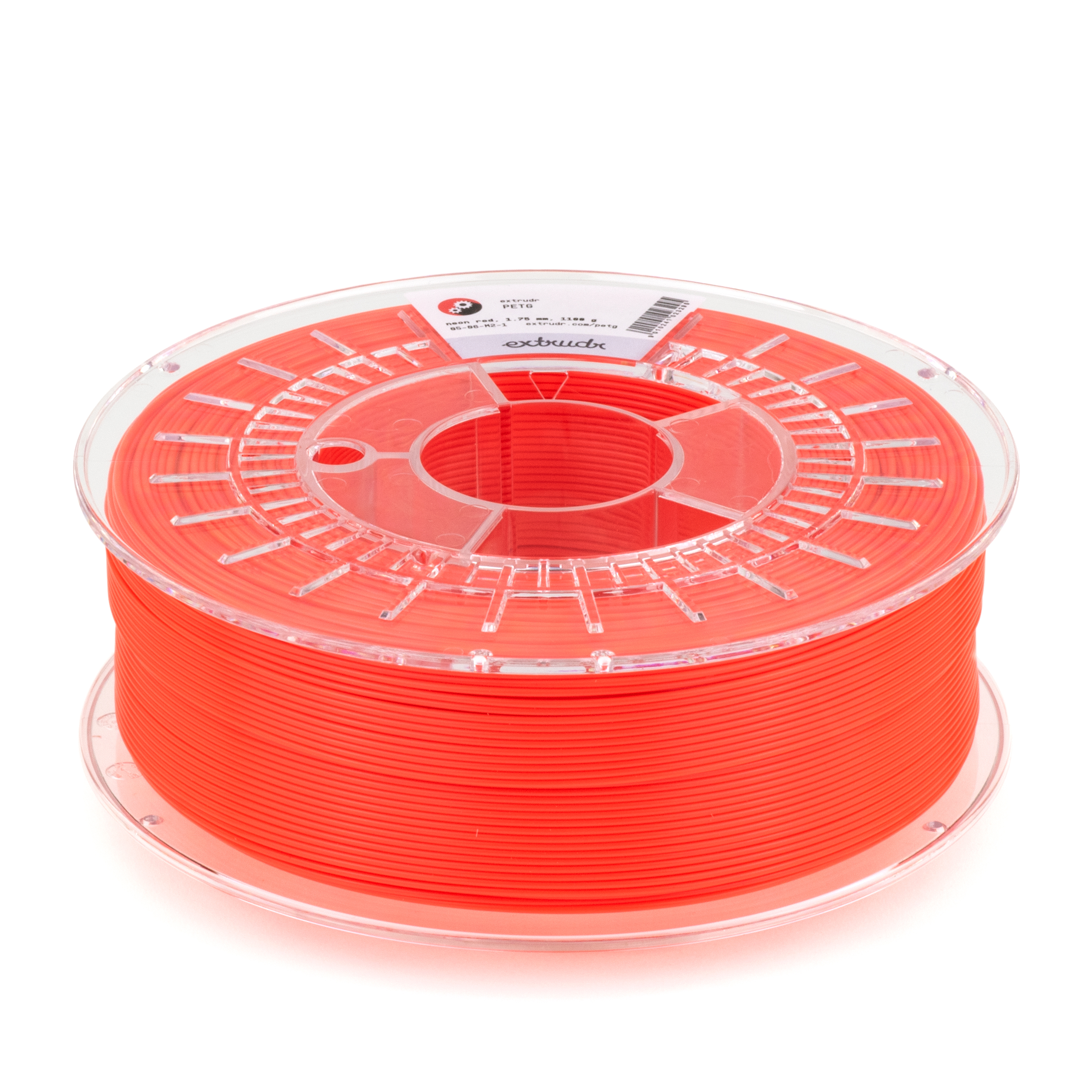 Extrudr - Red Fluorescent PETG 1.75mm - 10kg