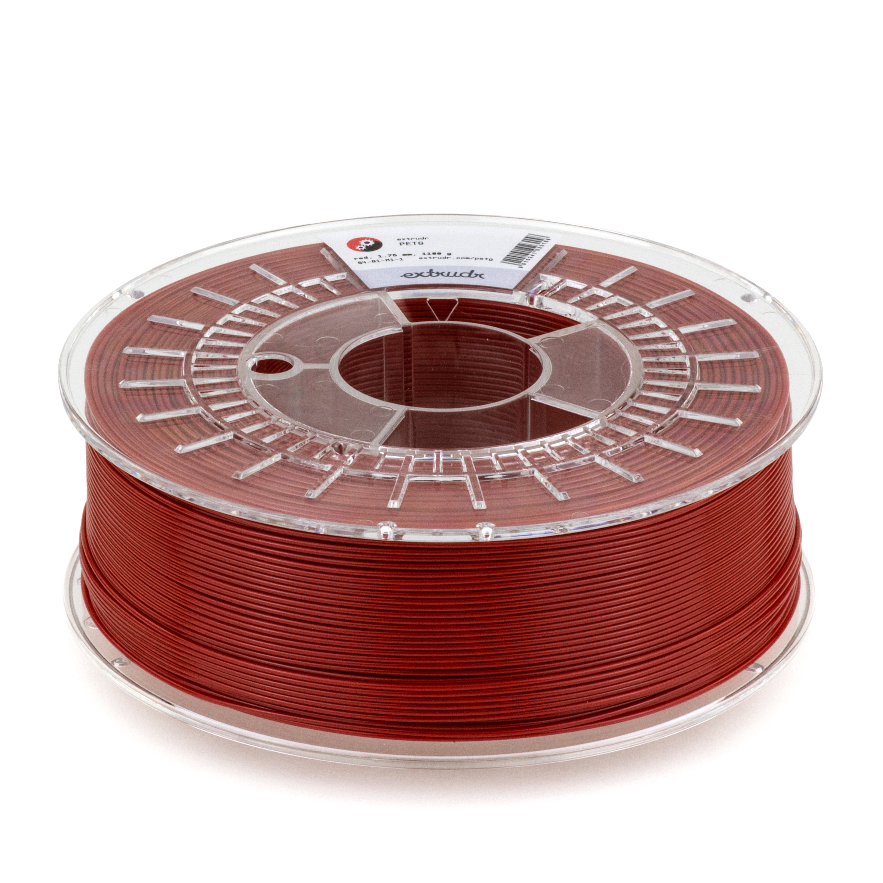 Extrudr - Red PETG 1.75mm - 2.5kg