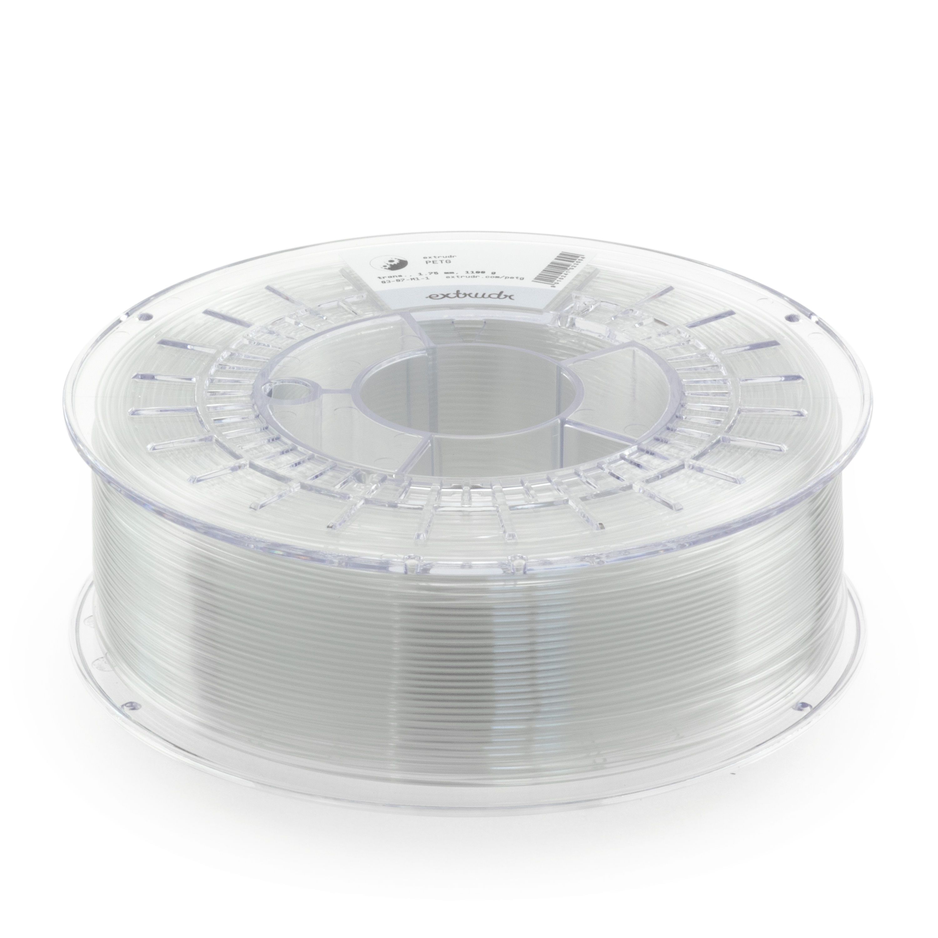 Extrudr - Transparent PETG 1.75mm - 1.1kg