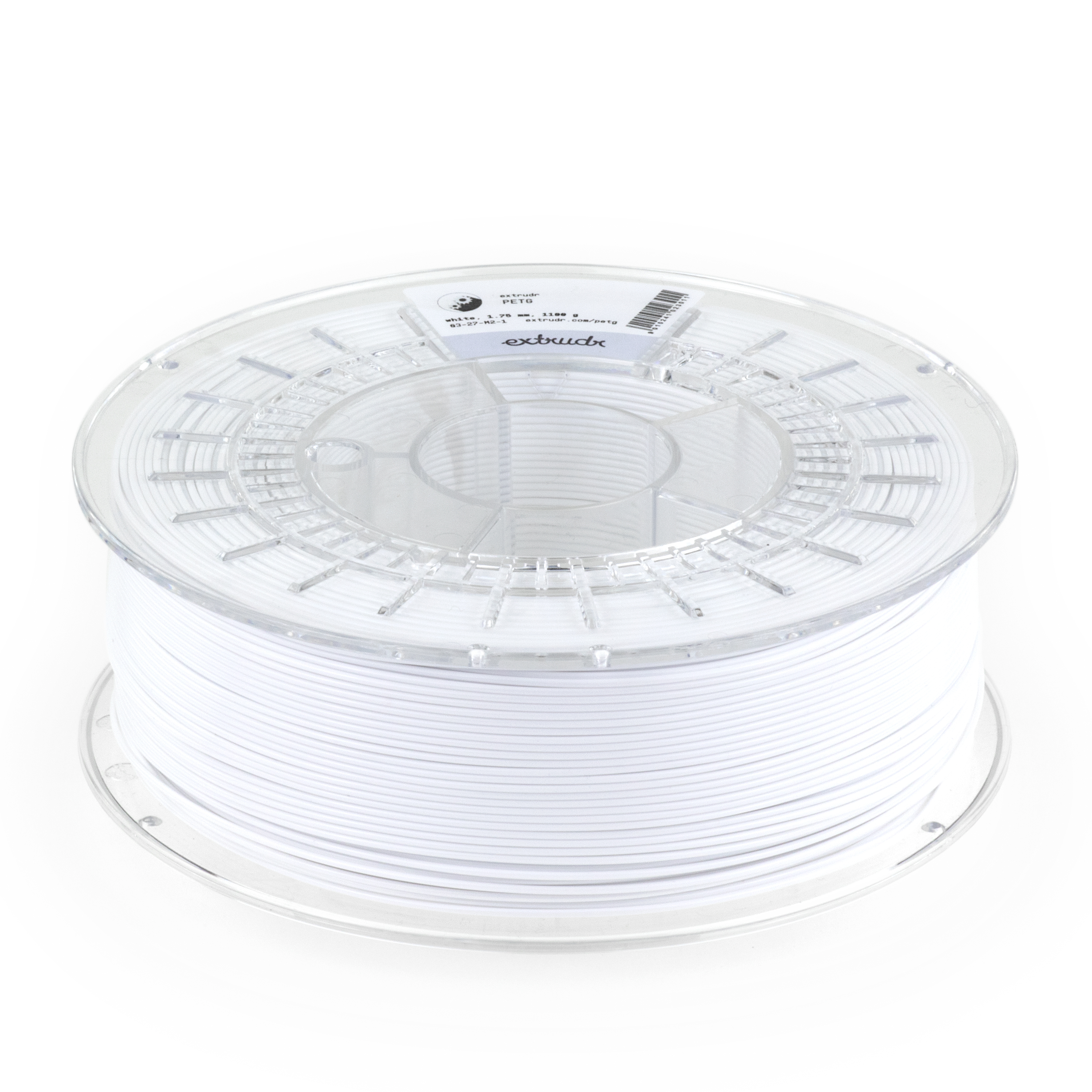 Extrudr - White PETG 2.85mm - 2.5kg