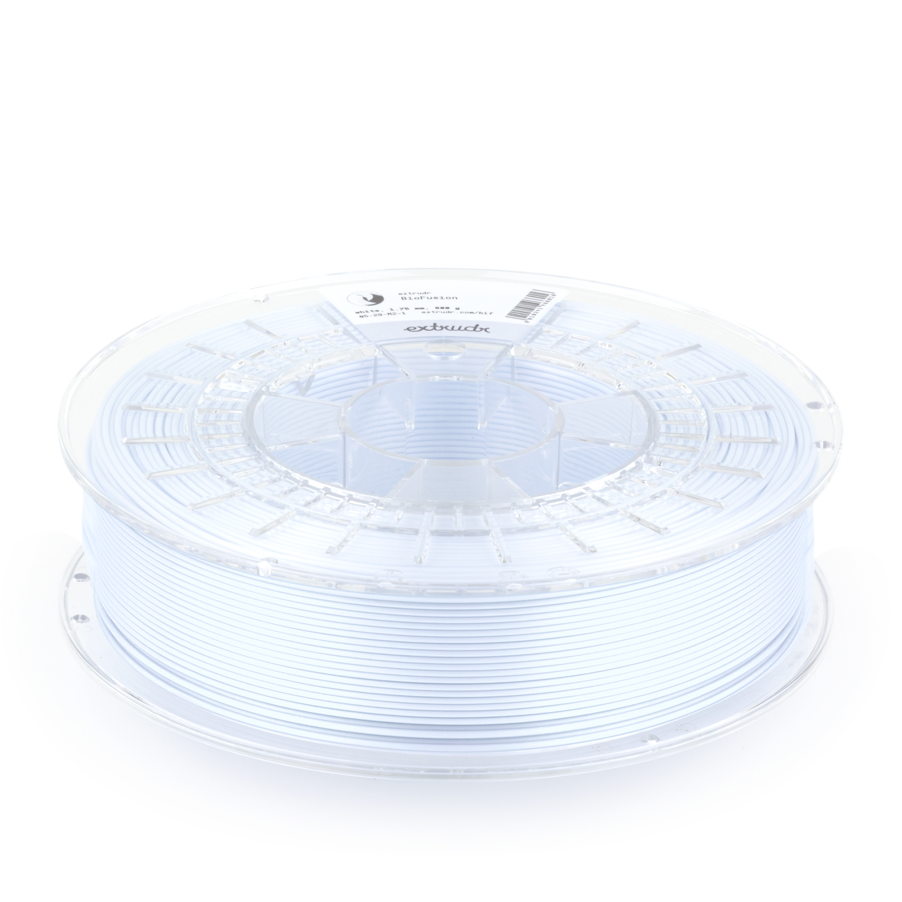 Extrudr - BioFusion Arctic White PHA 2.85mm - 0.8kg