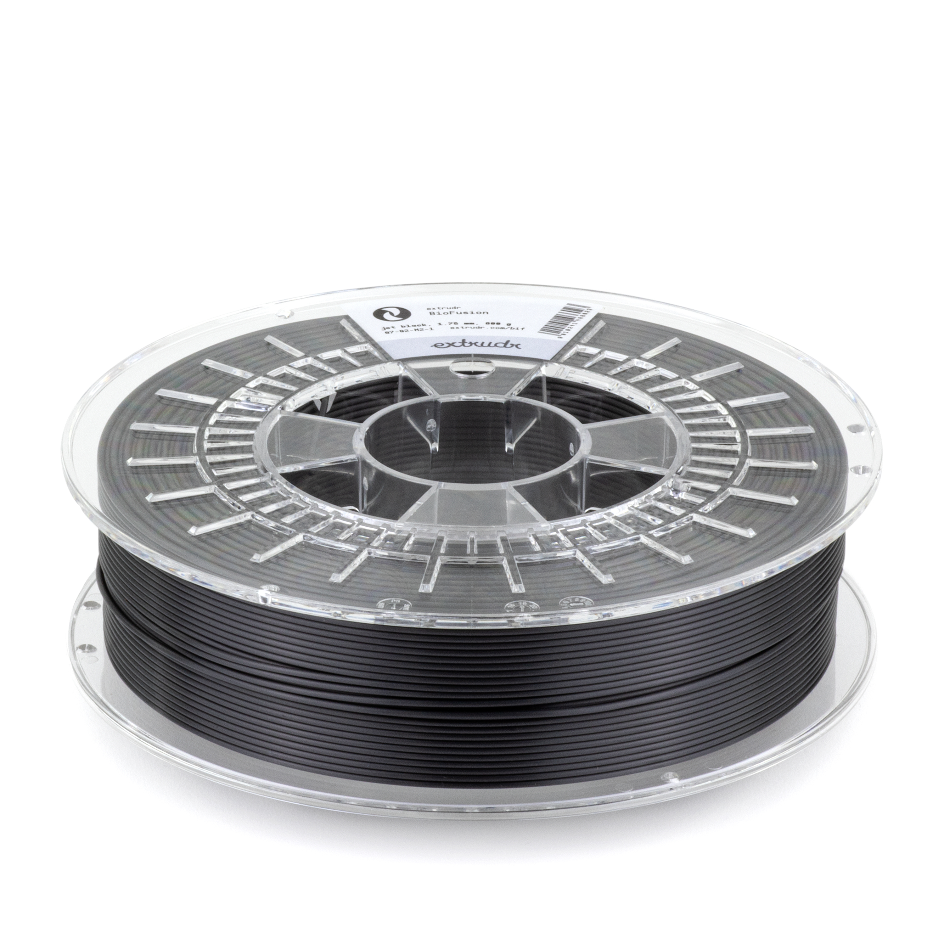Extrudr - BioFusion Jet Black PHA 1.75mm - 0.8kg