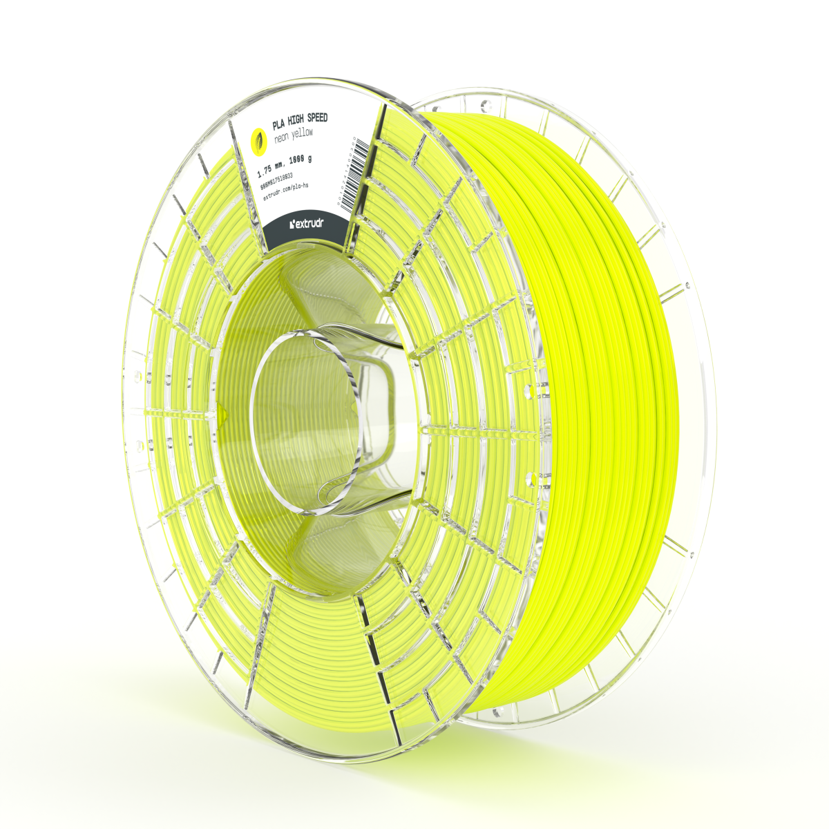 Extrudr - Yellow Fluorescent High Speed PLA 1.75mm - 1kg