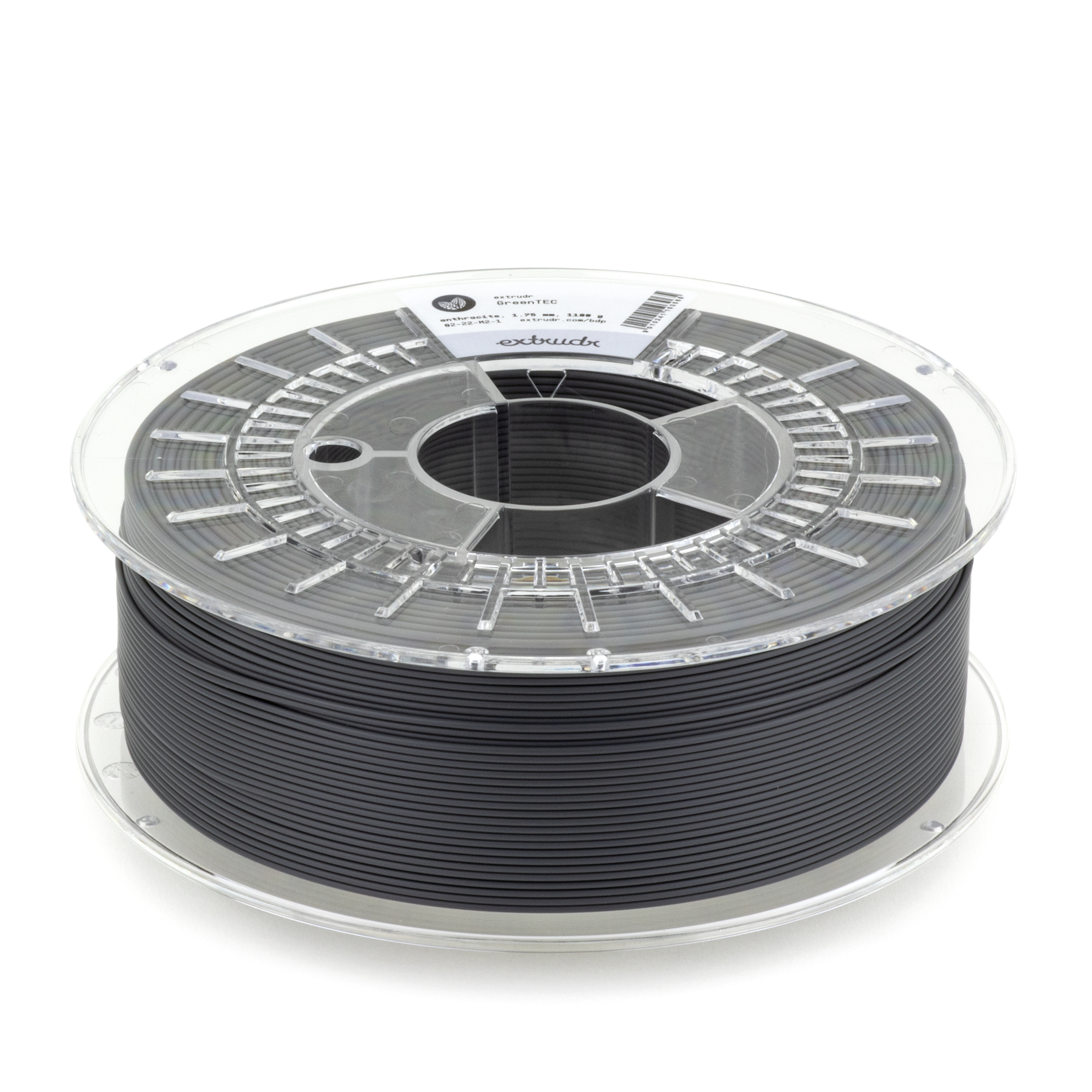 Extrudr - GreenTEC Anthracite Bio Based PLA 1.75mm - 10kg