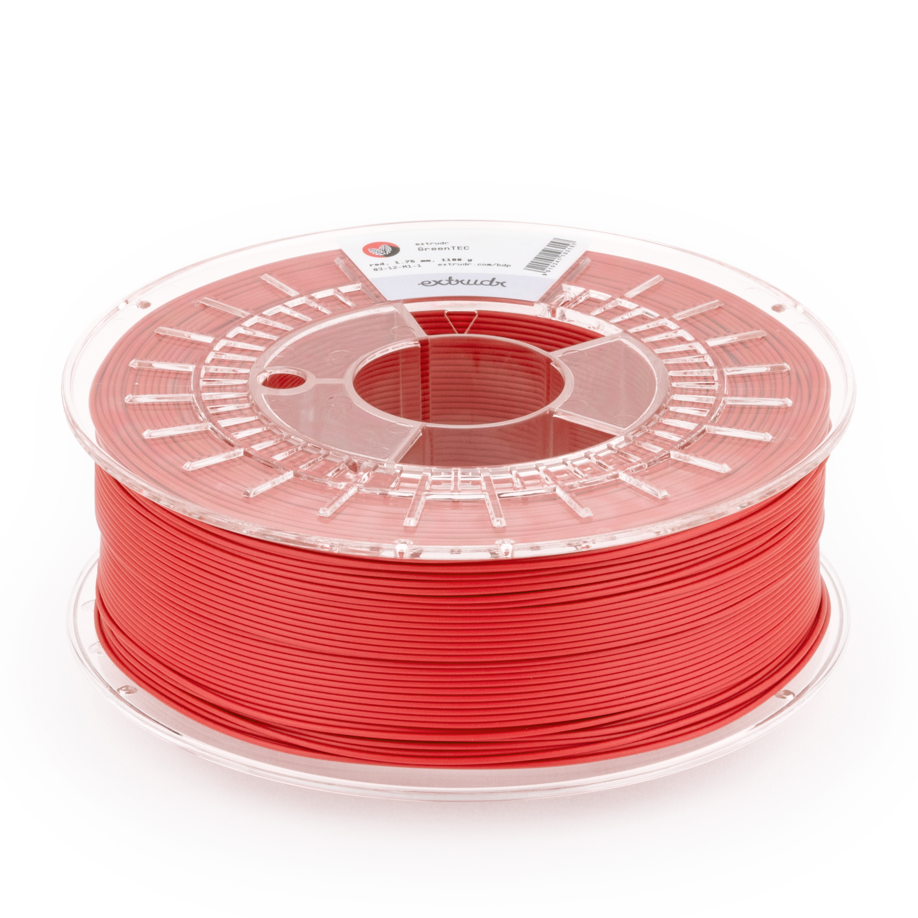 Extrudr - GreenTEC Red Bio Based PLA 2.85mm - 2.5kg