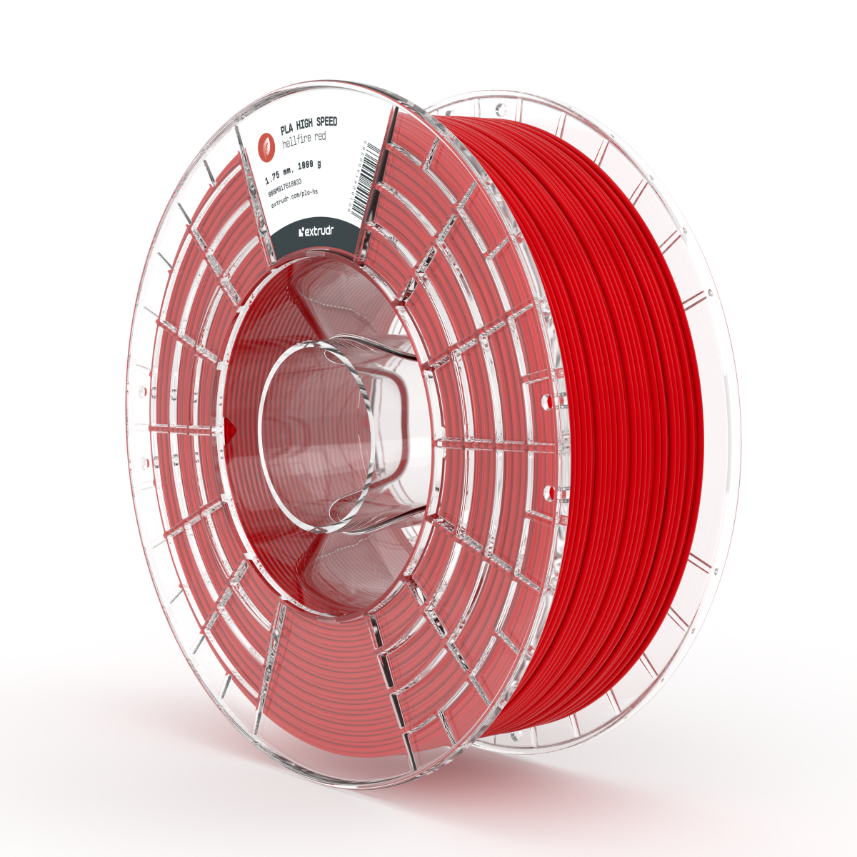Extrudr - Hellfire Red High Speed PLA 1.75mm - 1kg