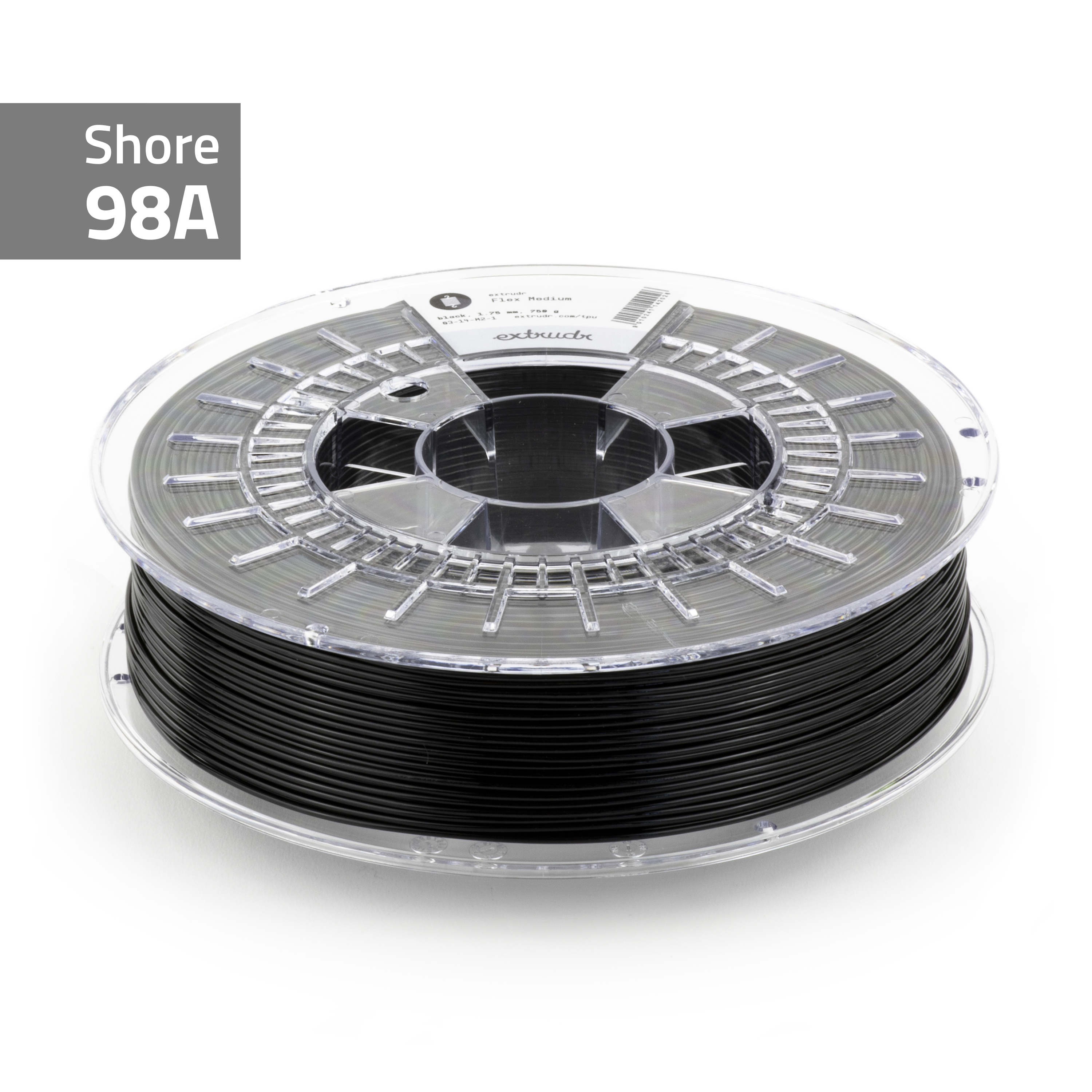 Extrudr - Flex Black 98A TPU 2.85mm - 5kg
