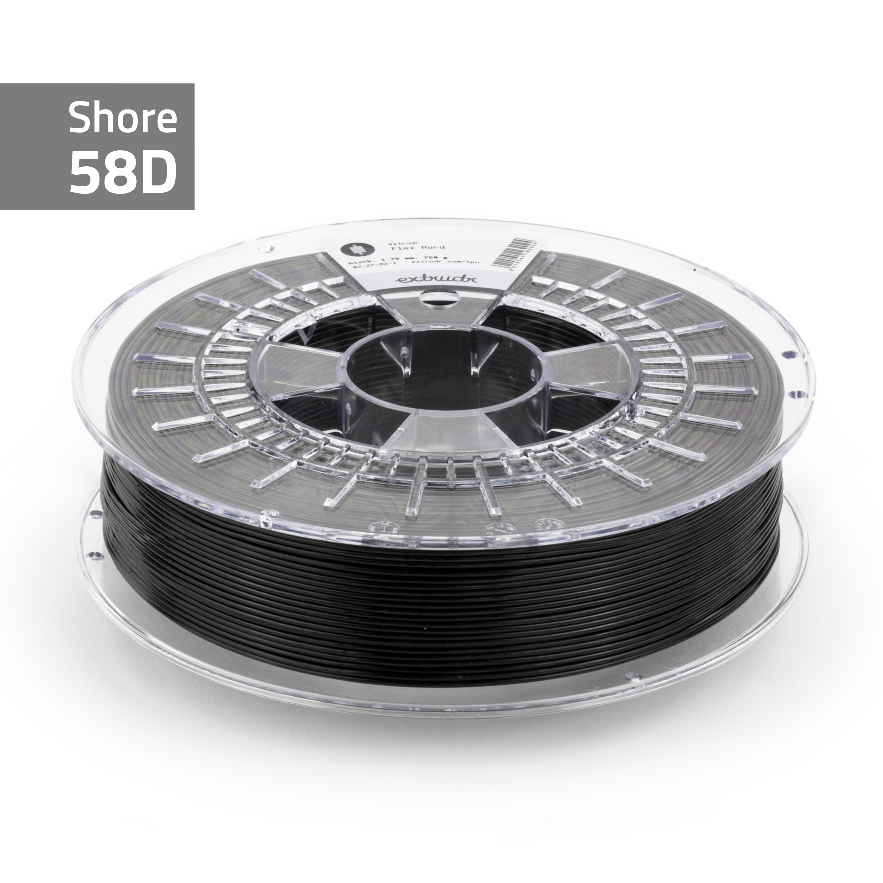 Extrudr - Flex Black 58D TPU 2.85mm - 0.75kg