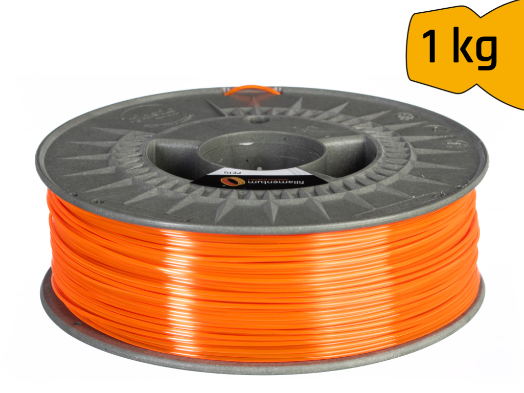 Fillamentum - Orange Transparent Fluorescent PETG - 1kg