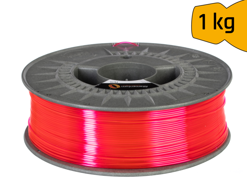Fillamentum - Pink Transparent Fluorescent PETG 1.75mm - 1kg