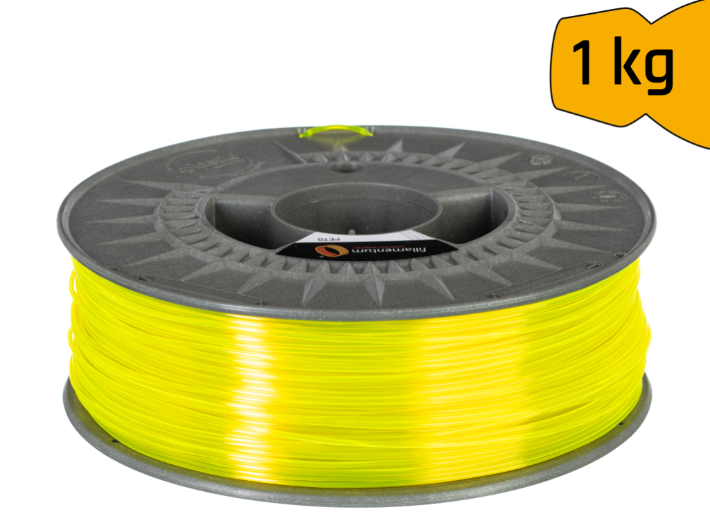Fillamentum - Yellow Transparent Fluorescent PETG 1.75mm - 1kg