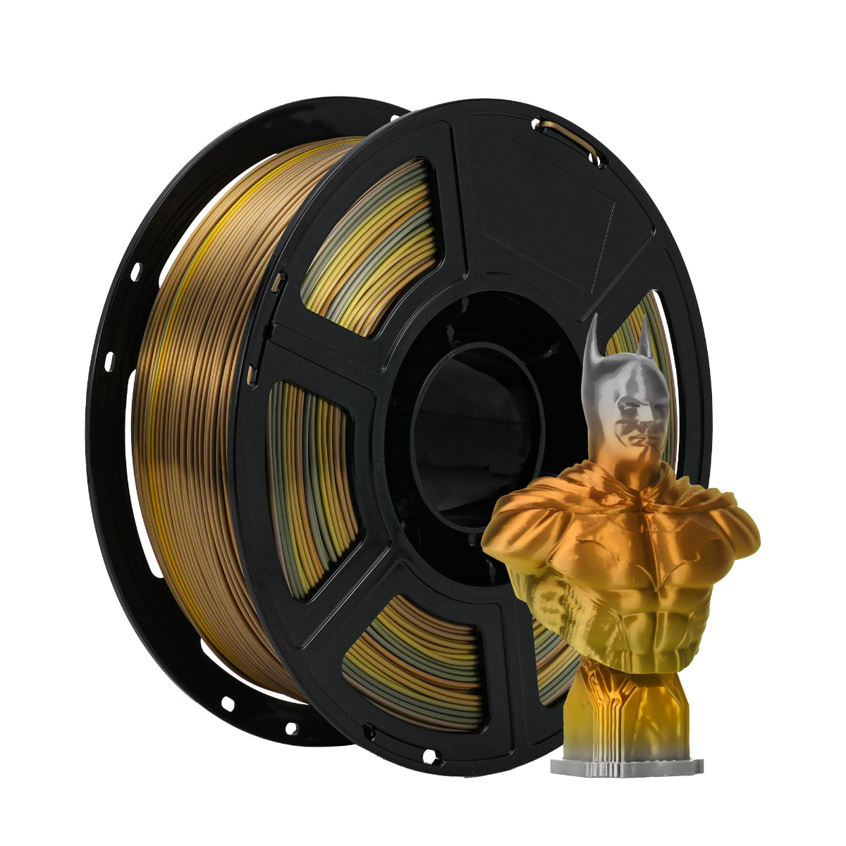 Flashforge - Metal Rainbow Gradient Fill Silk Plus PLA - 1kg