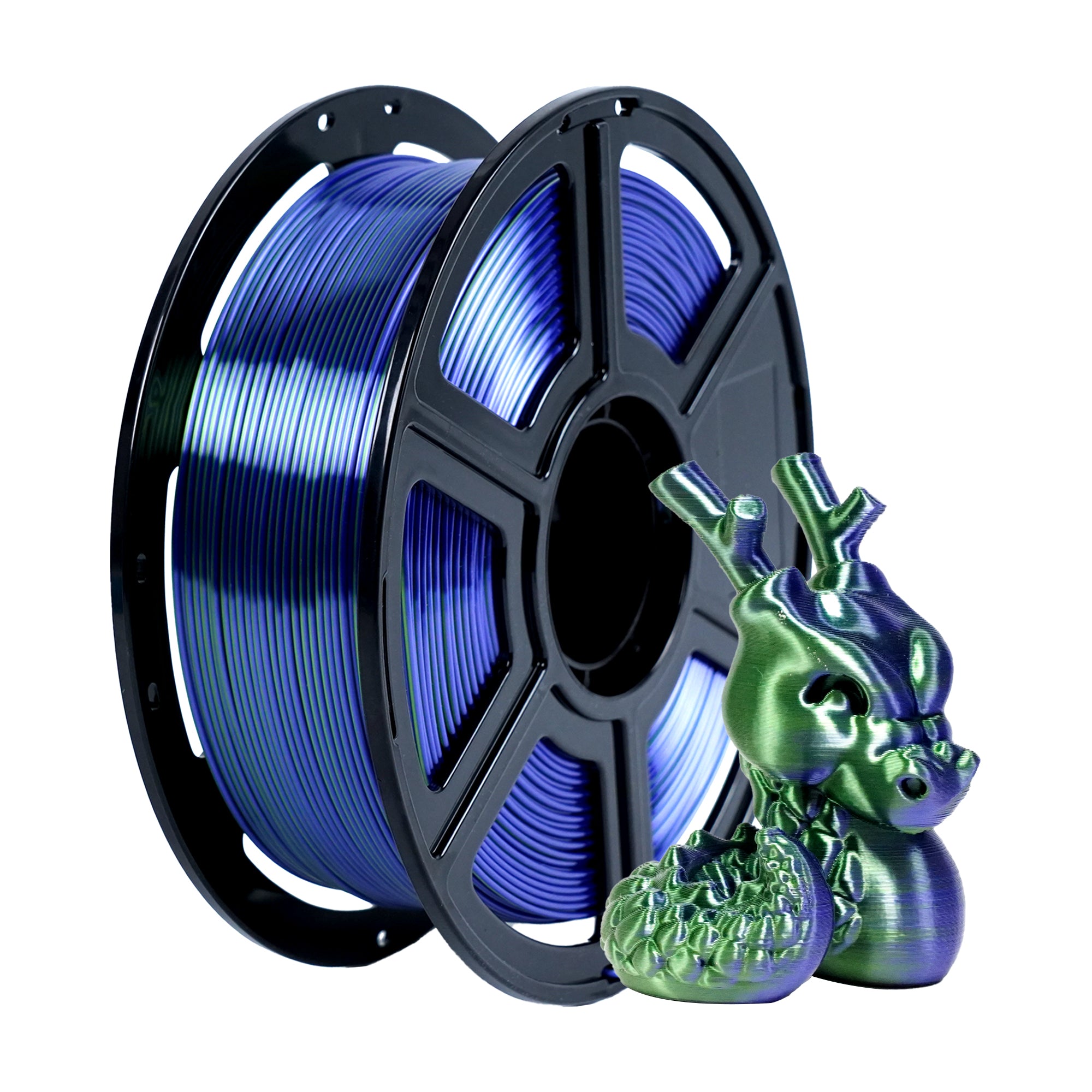 Flashforge - Dual Color Blue&Green Gradient Silk Plus PLA 1.75mm - 1kg