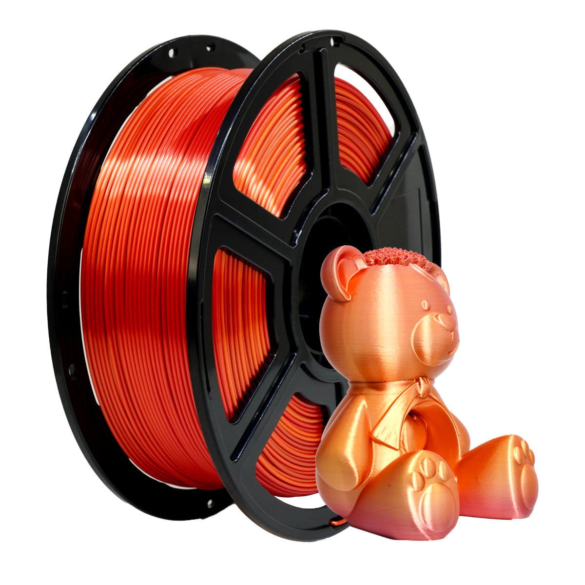 Flashforge - Rainbow Gold&Red Gradient Silk Plus PLA 1.75mm - 1kg