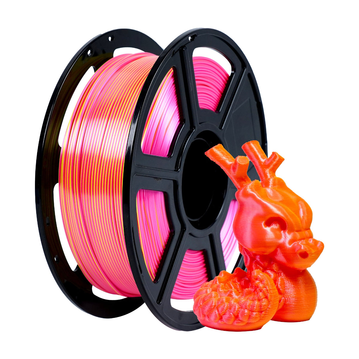 Flashforge - Dual Color Pink&Yellow Gradient Silk Plus PLA 1.75mm - 1kg