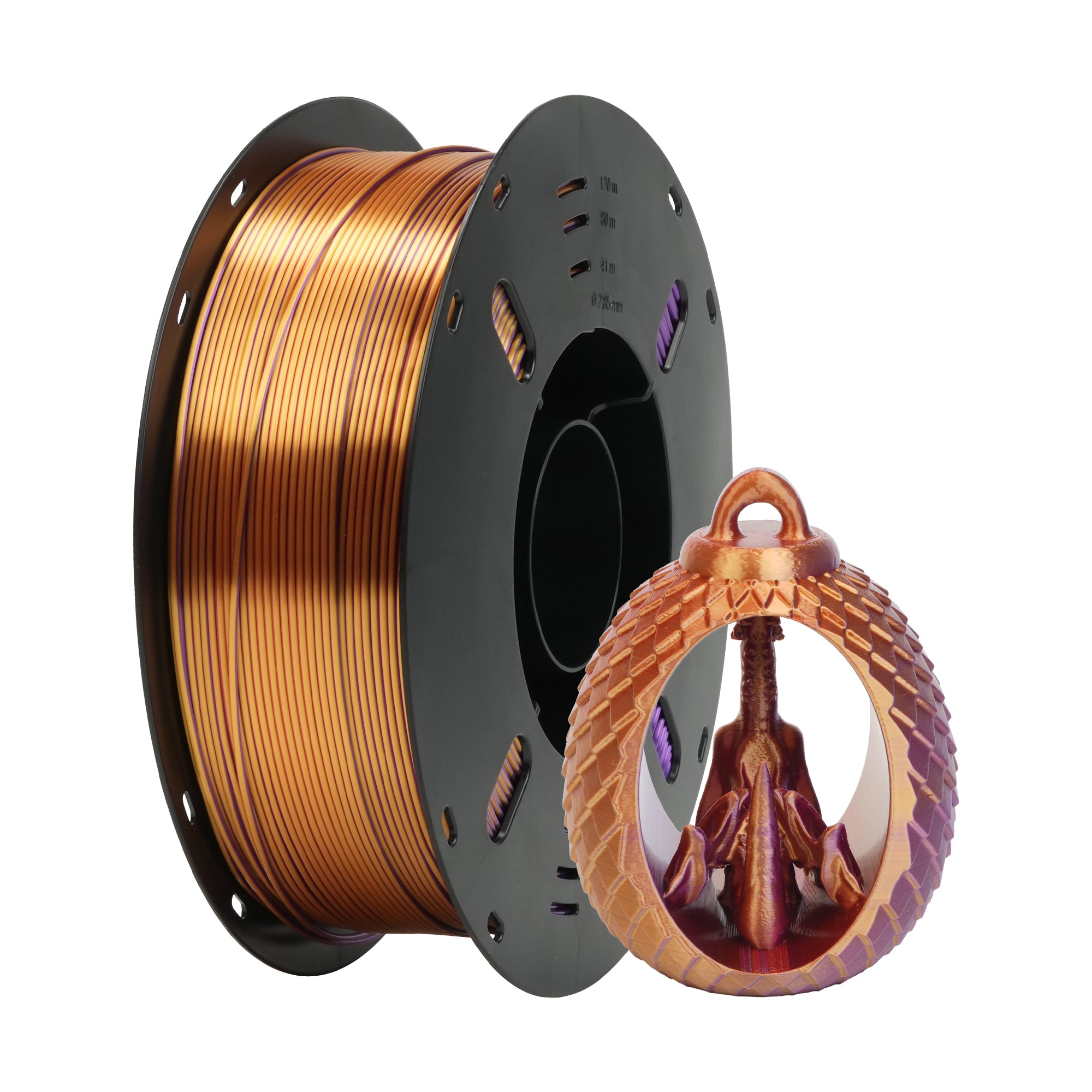 Flashforge - Tri-Color (Gold & Red Purple) Silk Plus PLA - 1kg