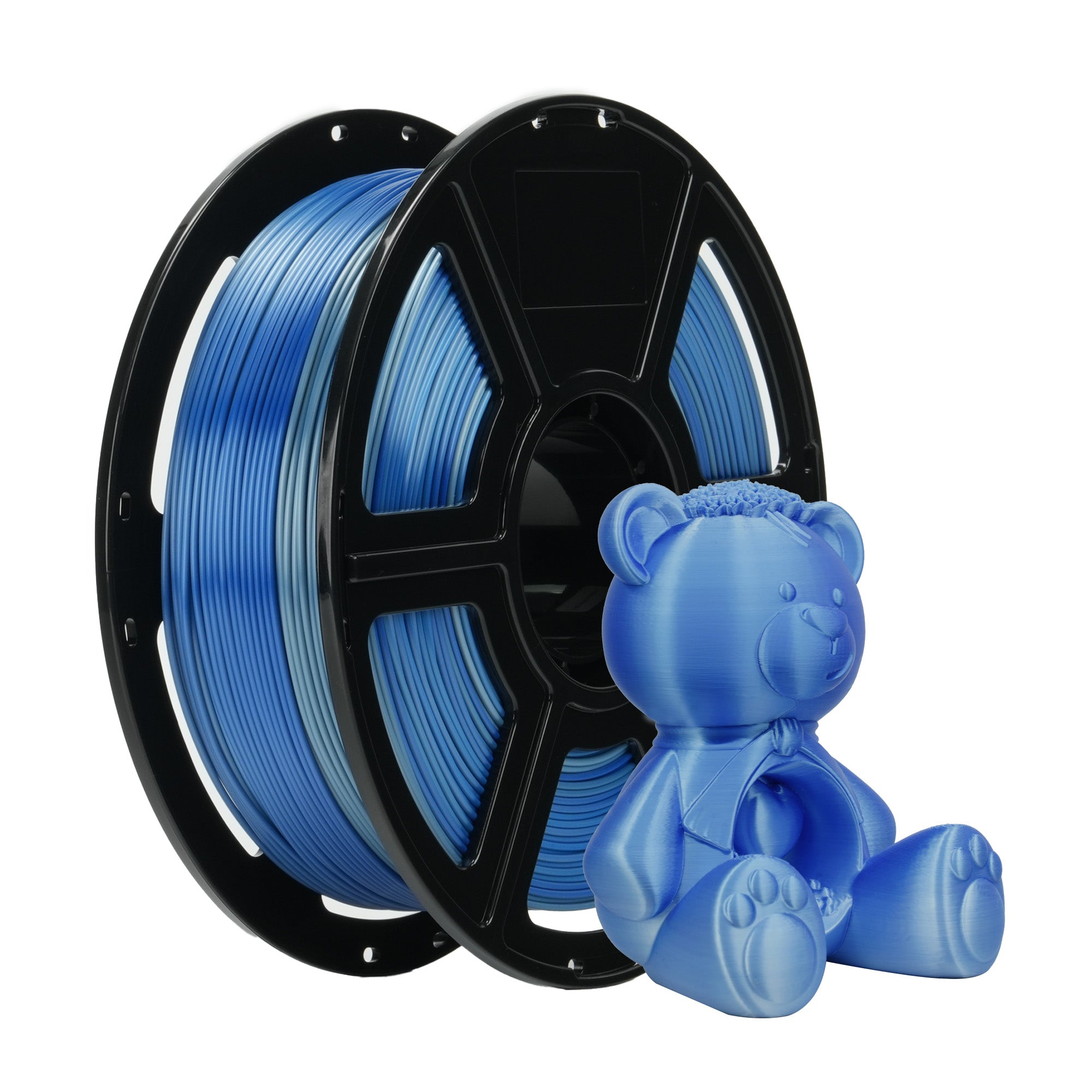 Flashforge - Rainbow Sliver&Blue Gradient Silk Plus PLA - 1kg