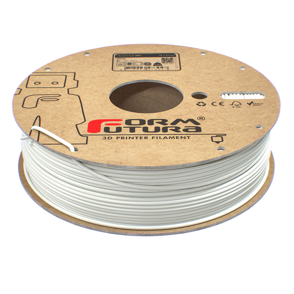 FormFutura - White Transparent ABS 2.85mm - 0.75kg