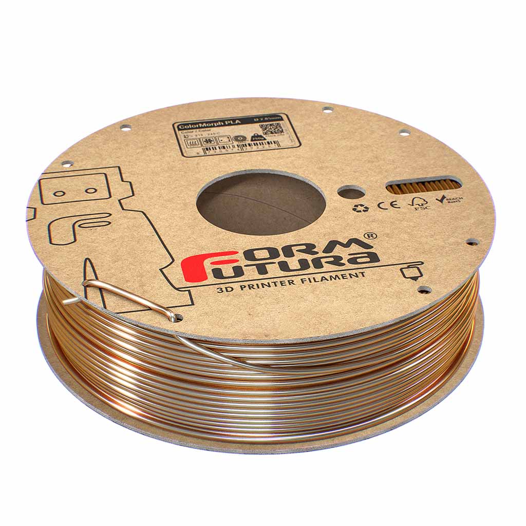 FormFutura - ColorMorph Gold & Silver Glossy Gradient PLA 2.85mm - 0.75kg