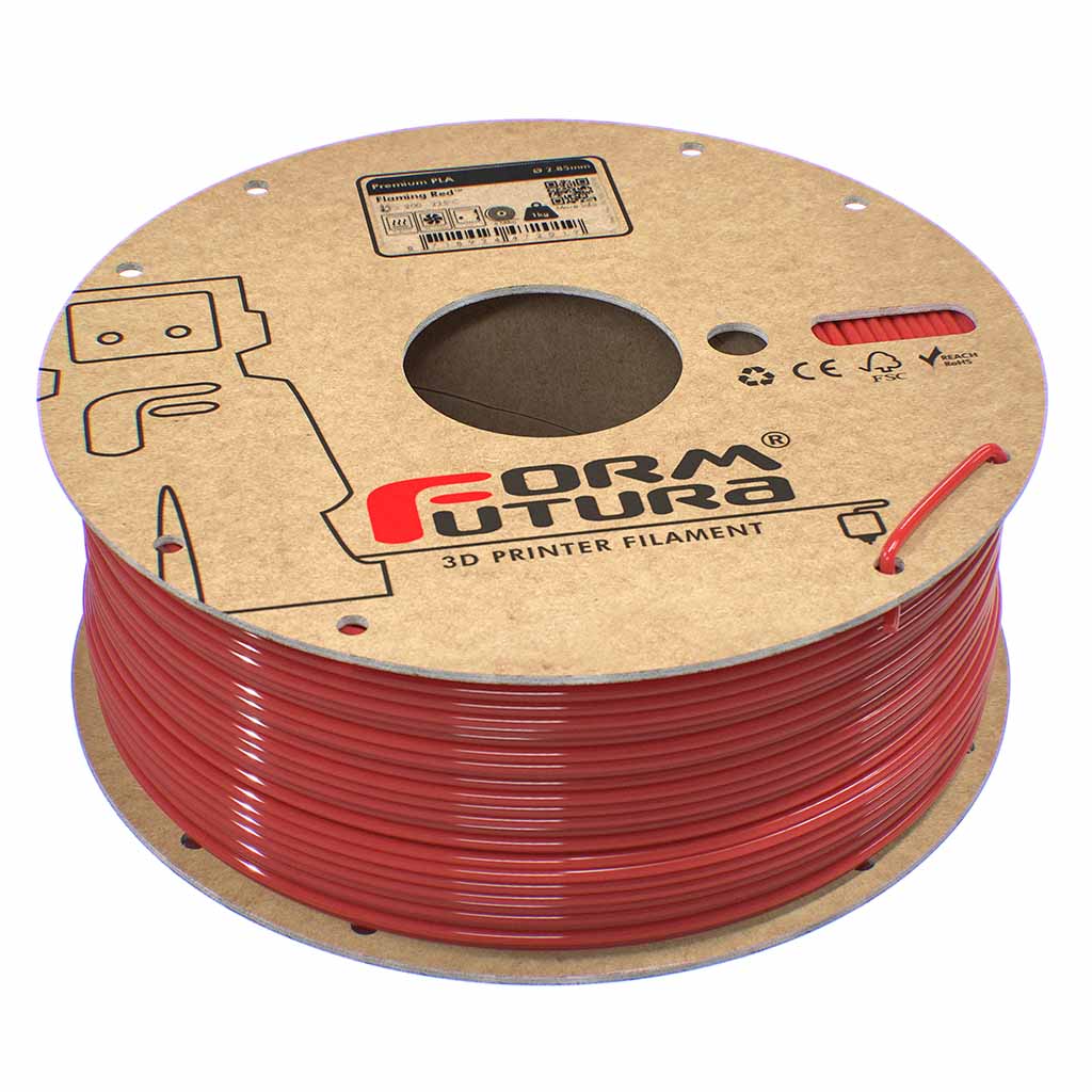 FormFutura - Premium Flaming Red PLA 2.85mm - 1kg